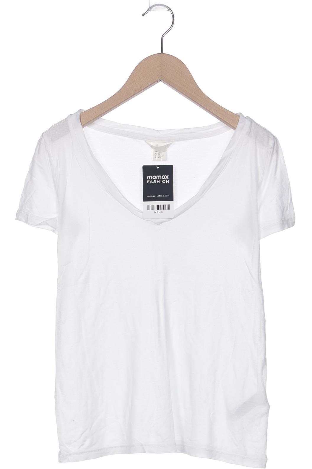 

H&M Damen T-Shirt, weiß, Gr. 34