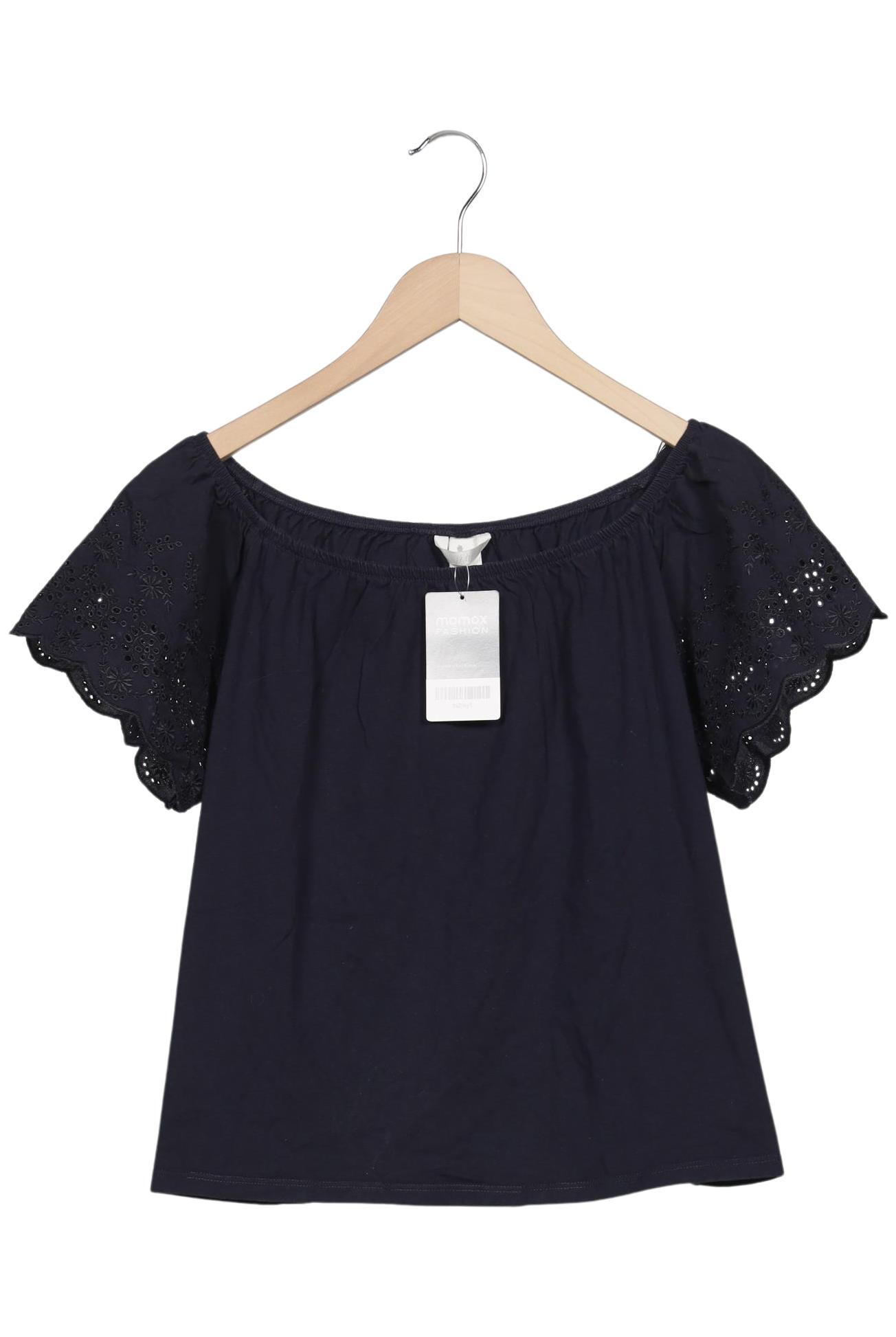 

H&M Damen T-Shirt, marineblau, Gr. 38