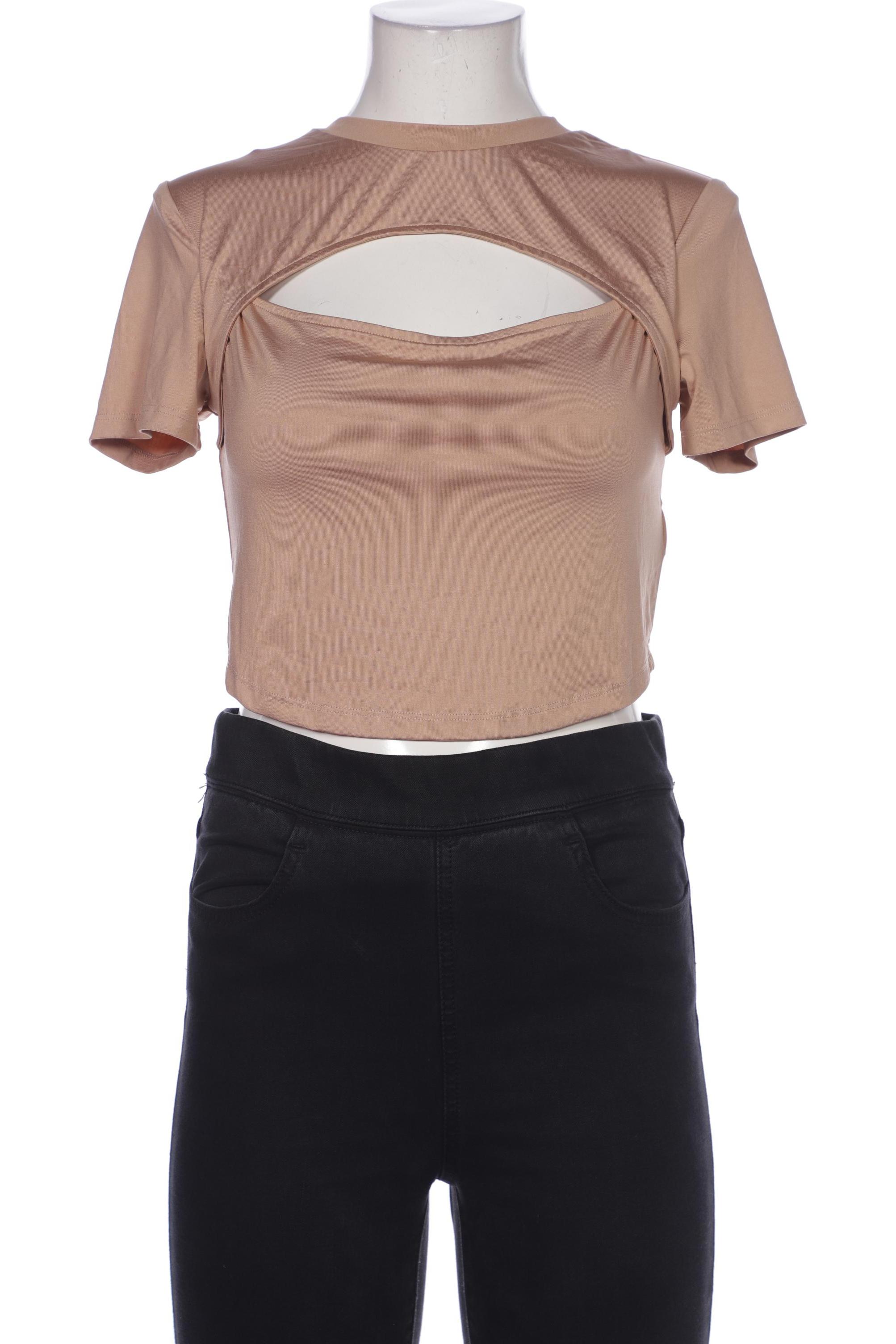 

H&M Damen T-Shirt, beige, Gr. 38