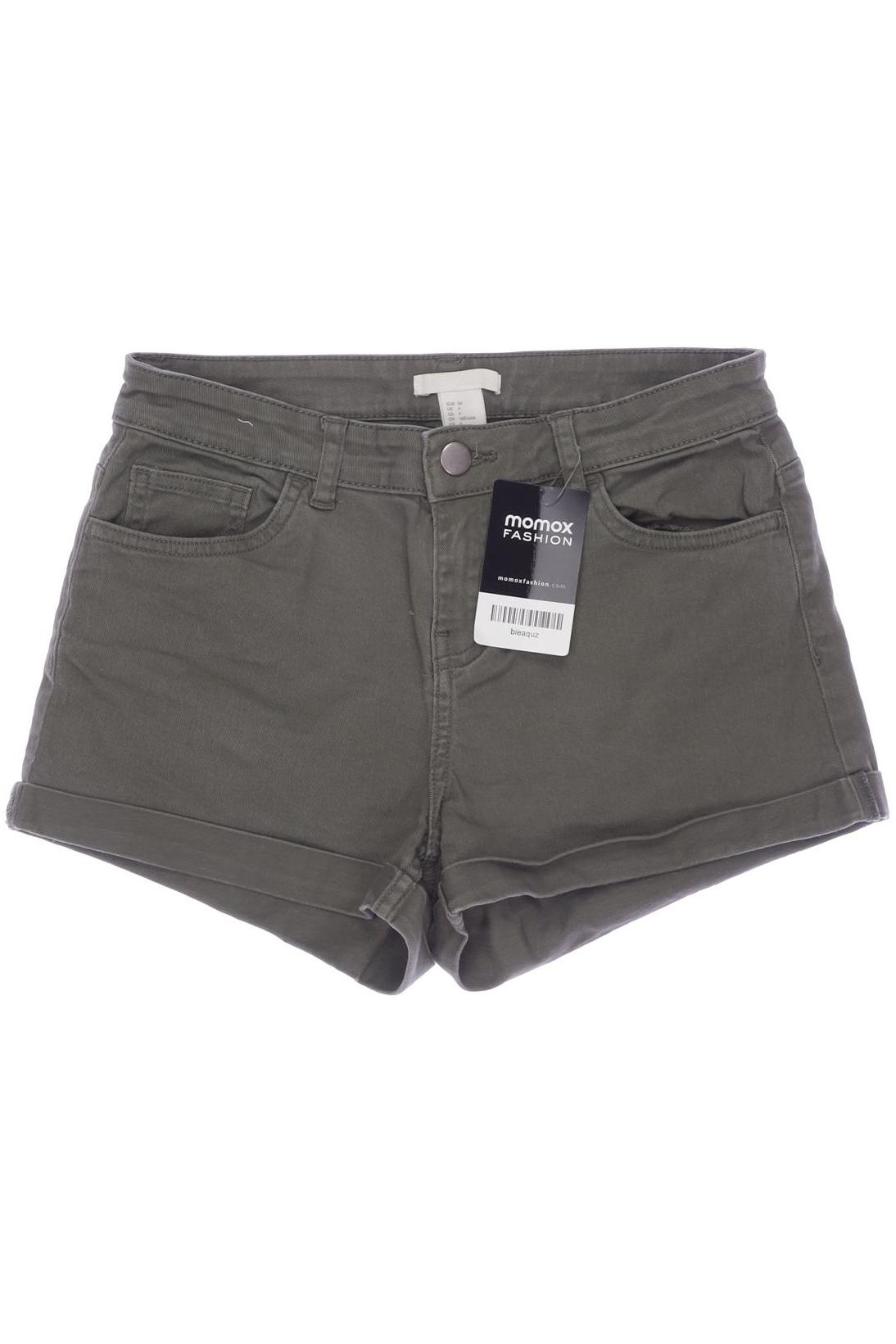 

H&M Damen Shorts, grün, Gr. 34