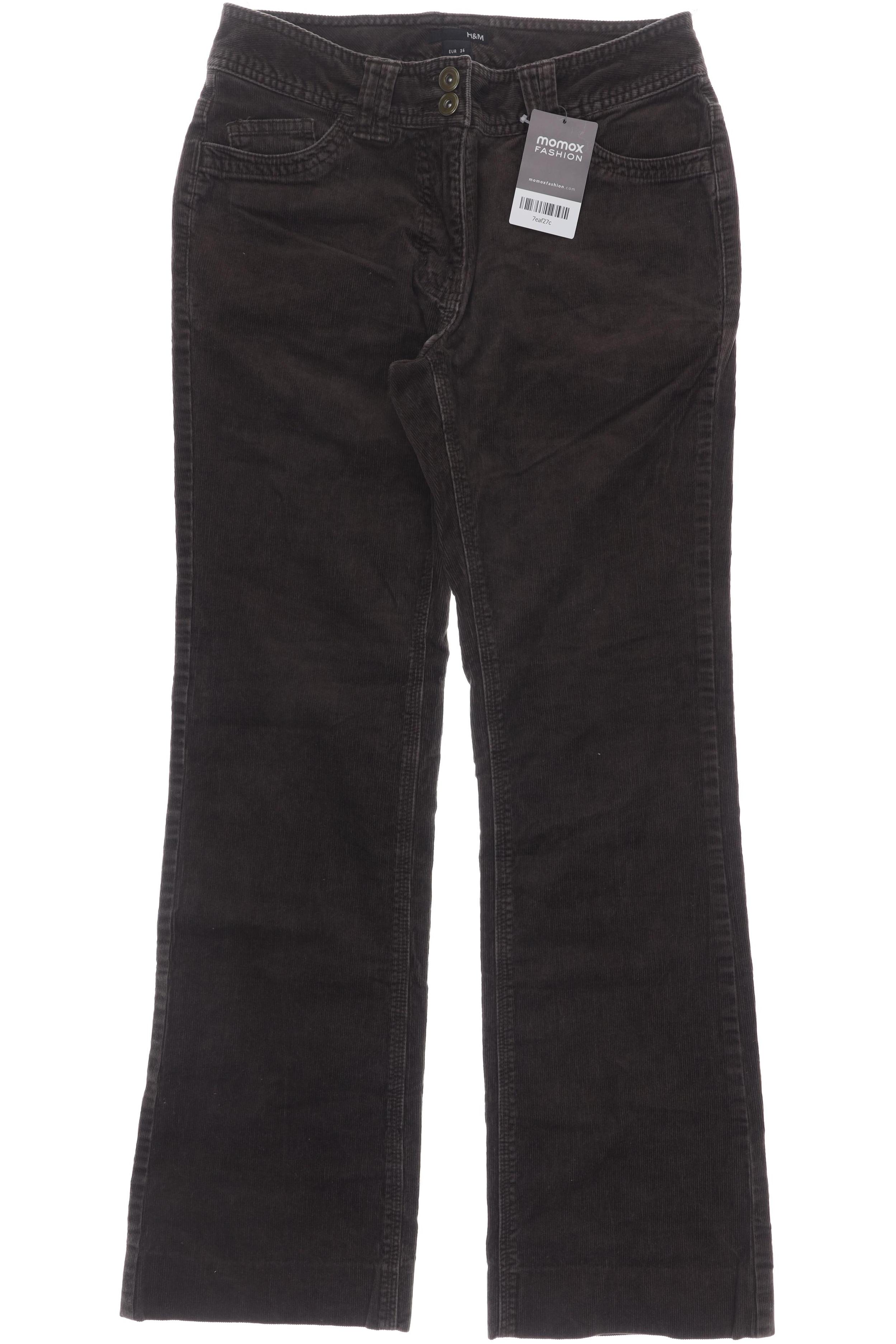 

H&M Damen Stoffhose, braun, Gr. 36