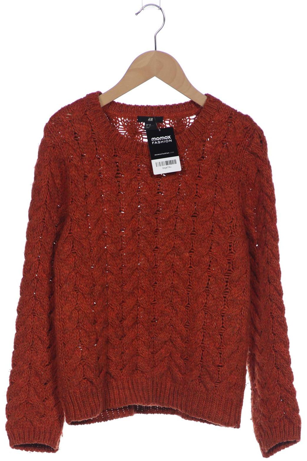 

H&M Damen Pullover, orange, Gr. 34