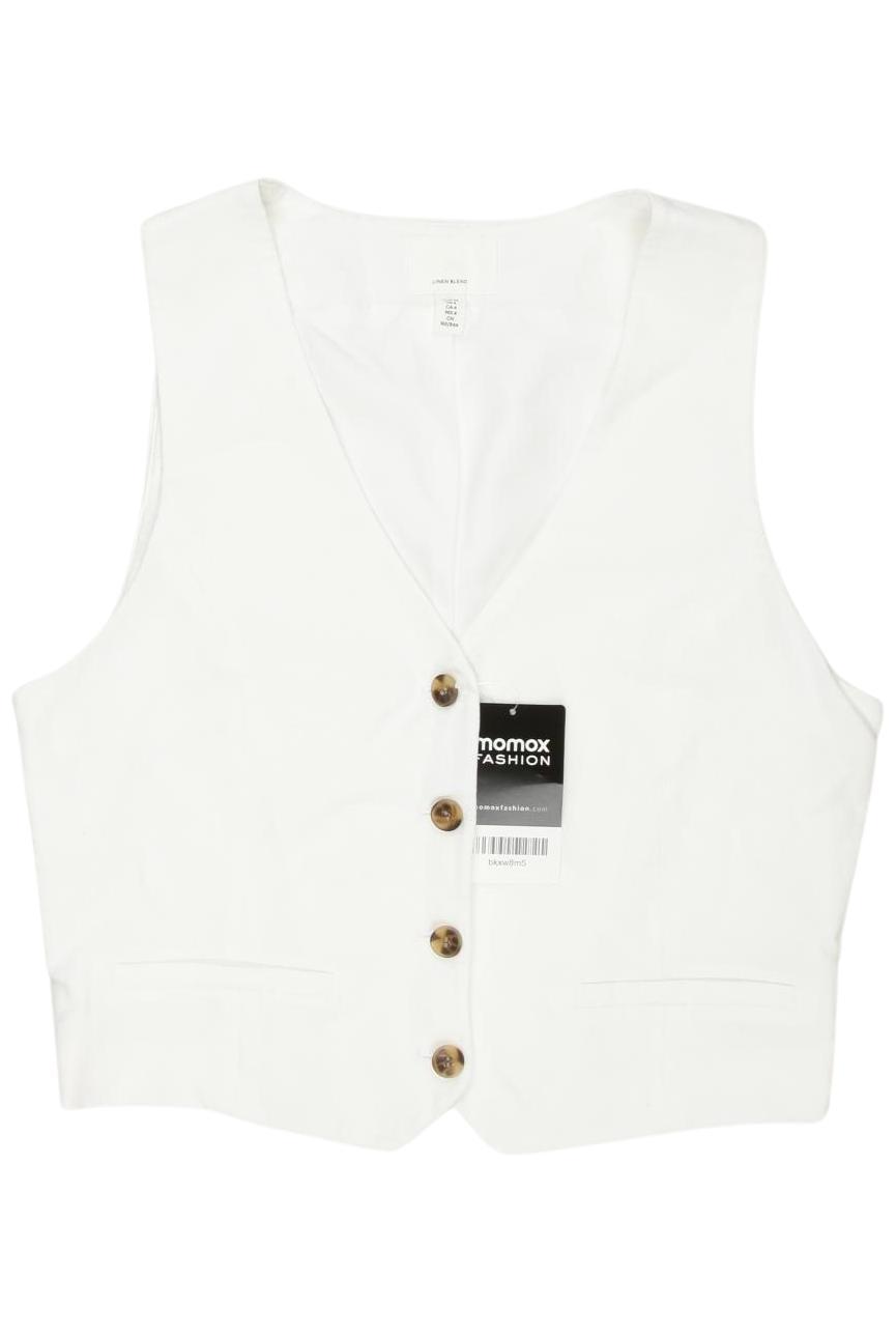 

H&M Damen Weste, weiß, Gr. 36