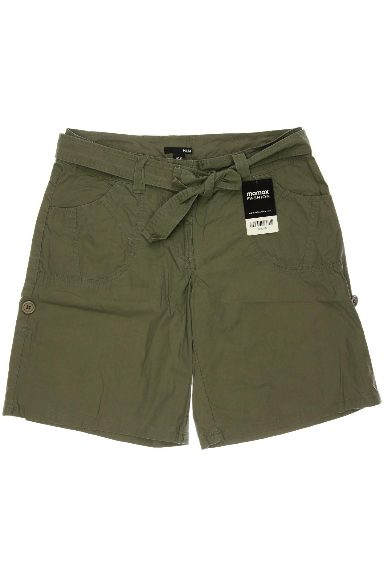 

H&M Damen Shorts, grün, Gr. 38