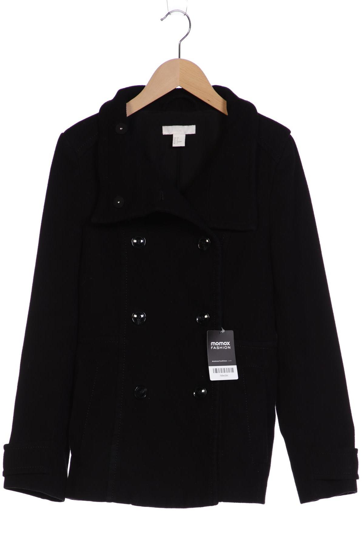 

H&M Damen Mantel, schwarz, Gr. 36