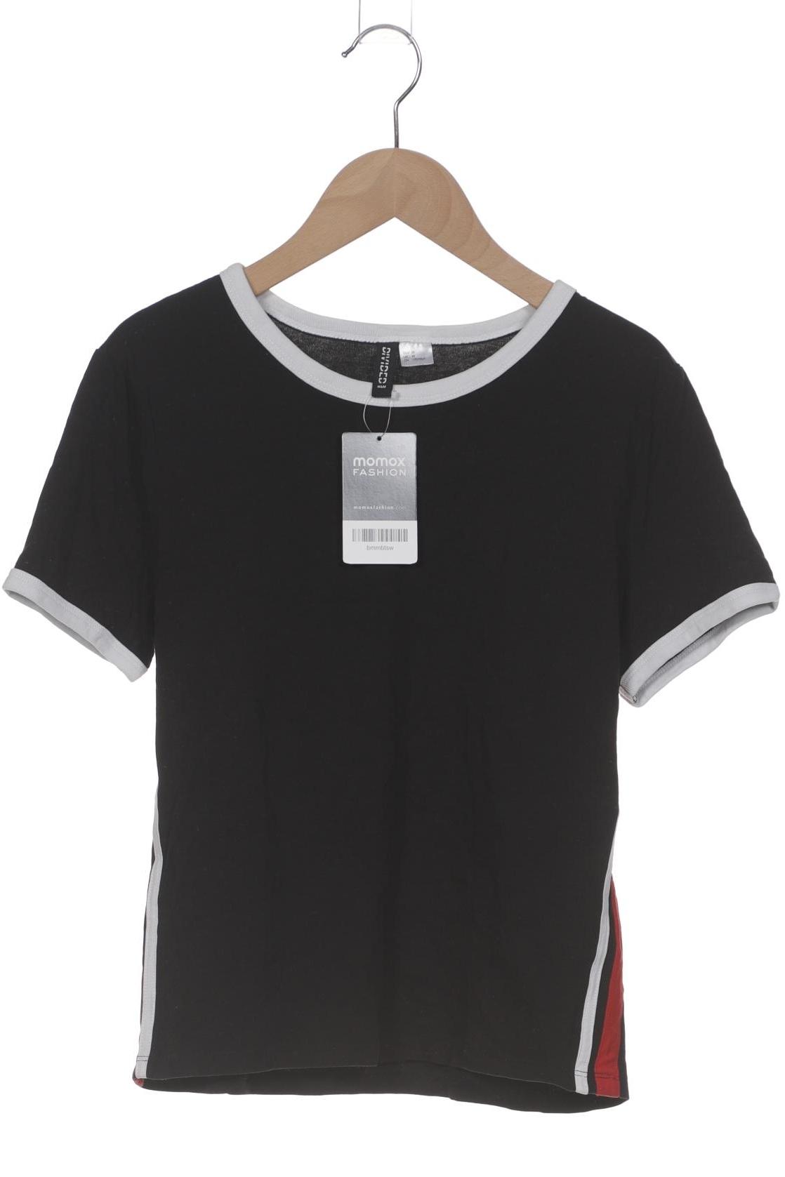 

H&M Damen T-Shirt, schwarz, Gr. 38