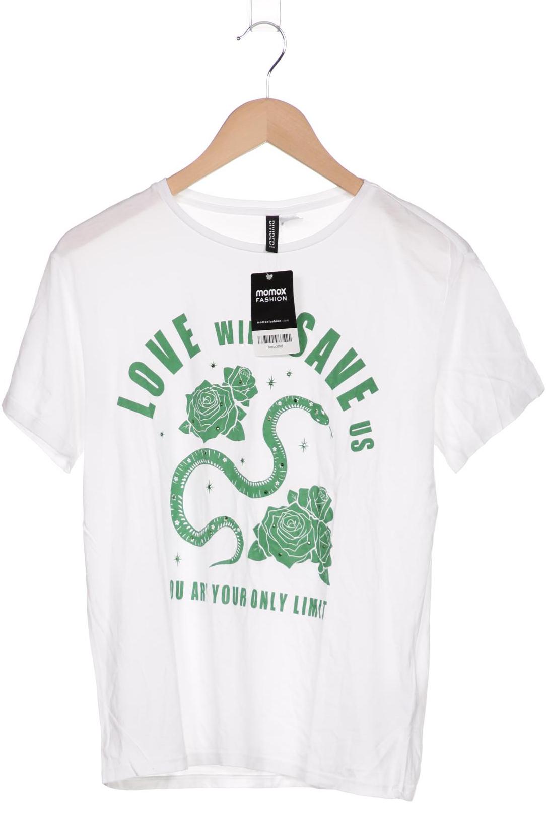 

H&M Damen T-Shirt, weiß