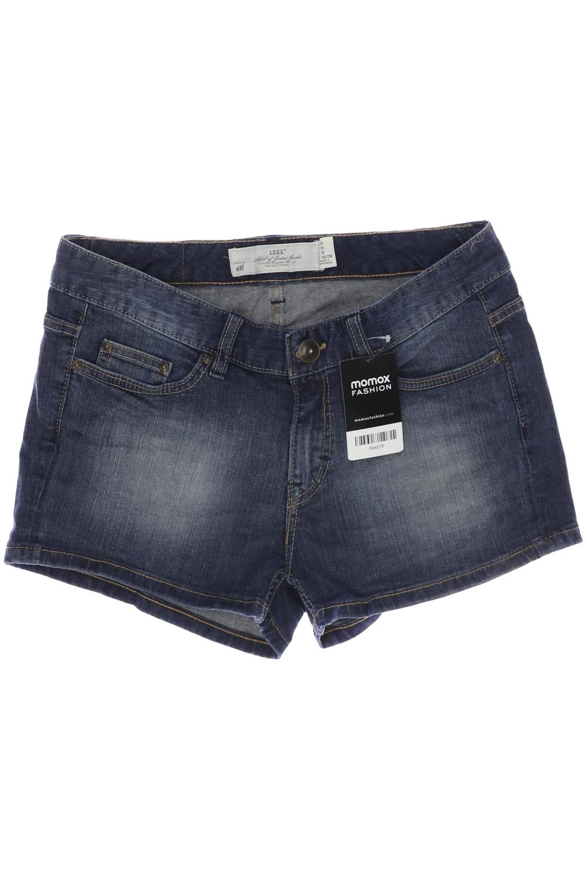 

H&M Damen Shorts, blau, Gr. 28