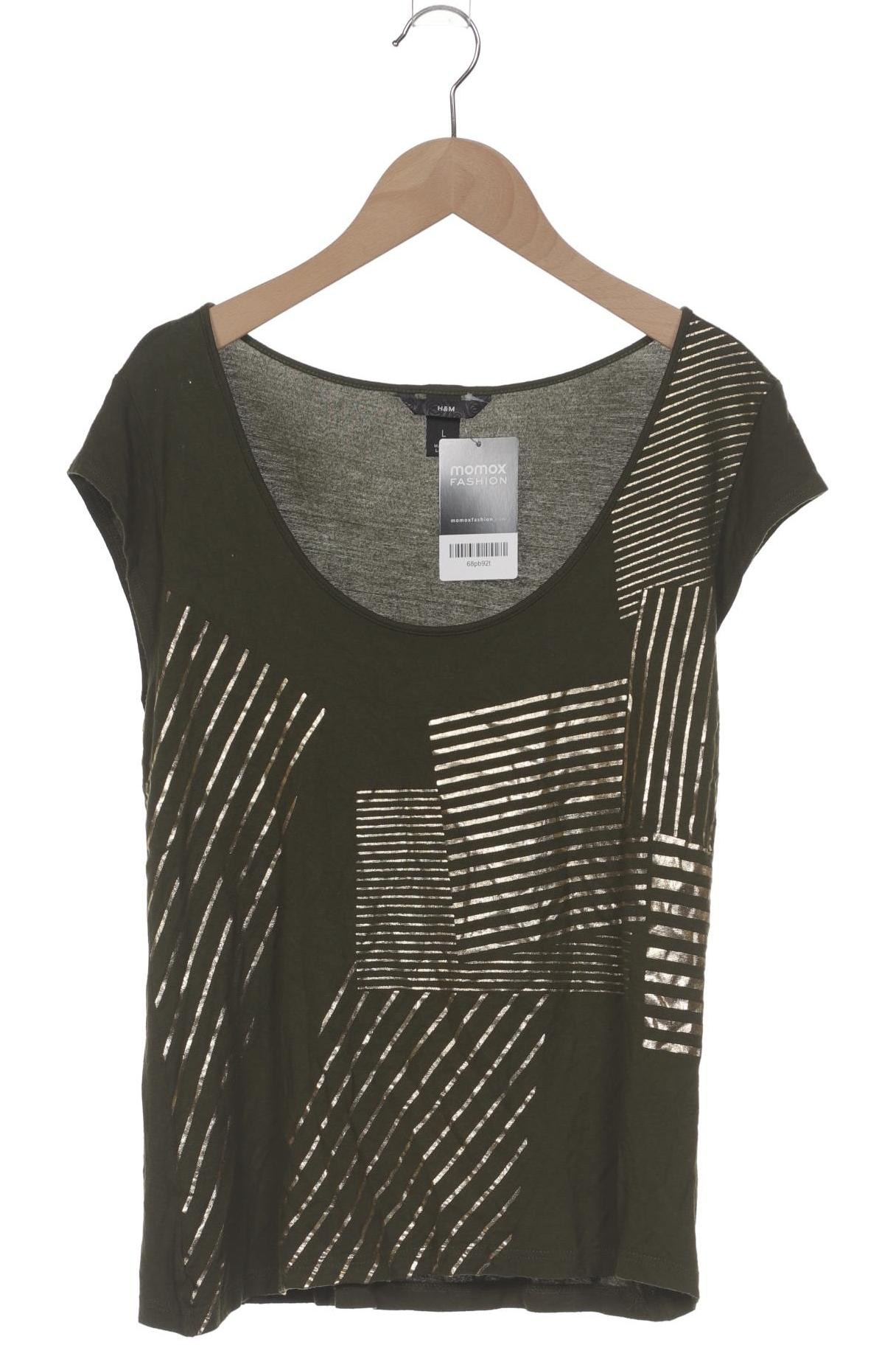 

H&M Damen T-Shirt, grün, Gr. 42