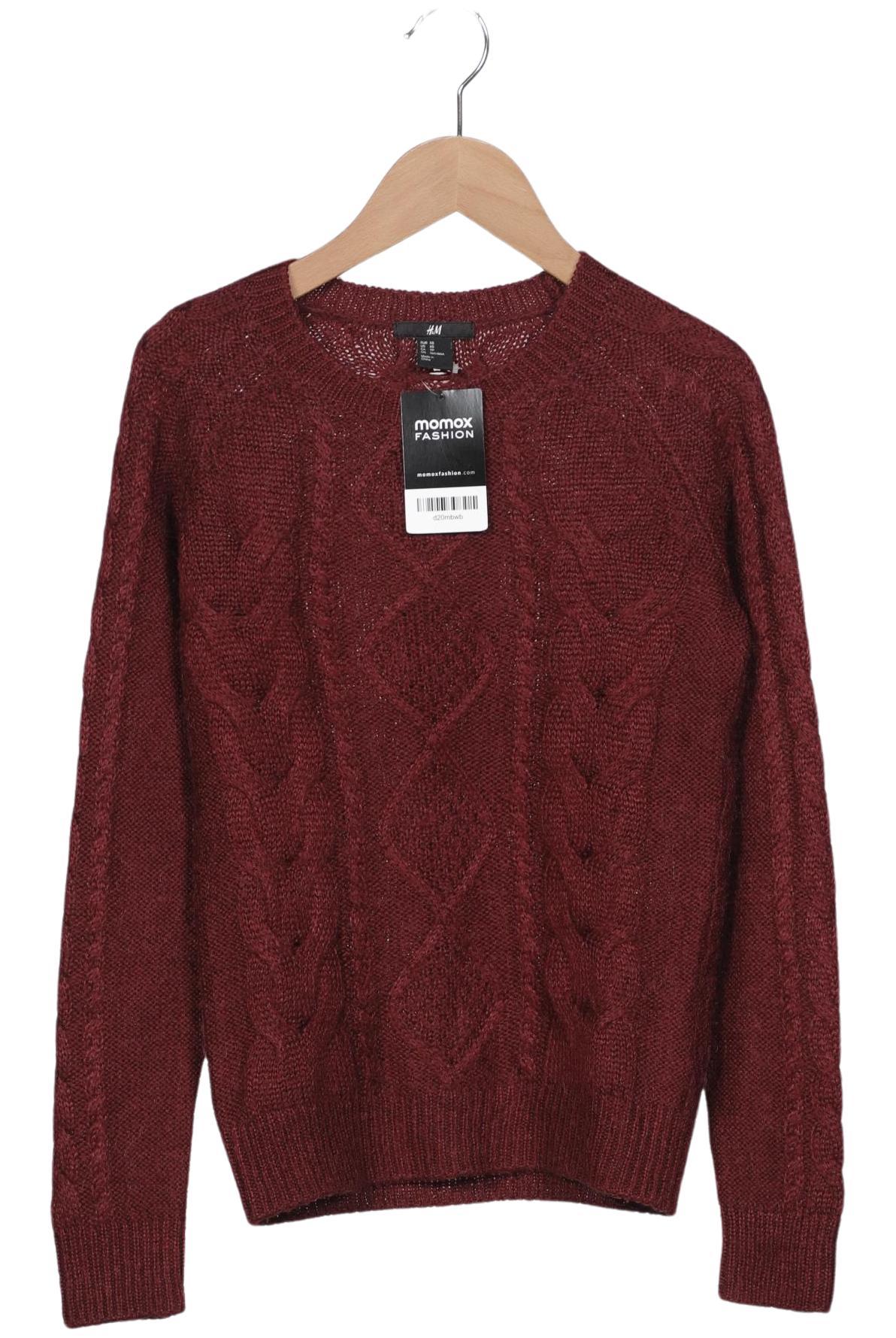 

H&M Damen Pullover, bordeaux, Gr. 34