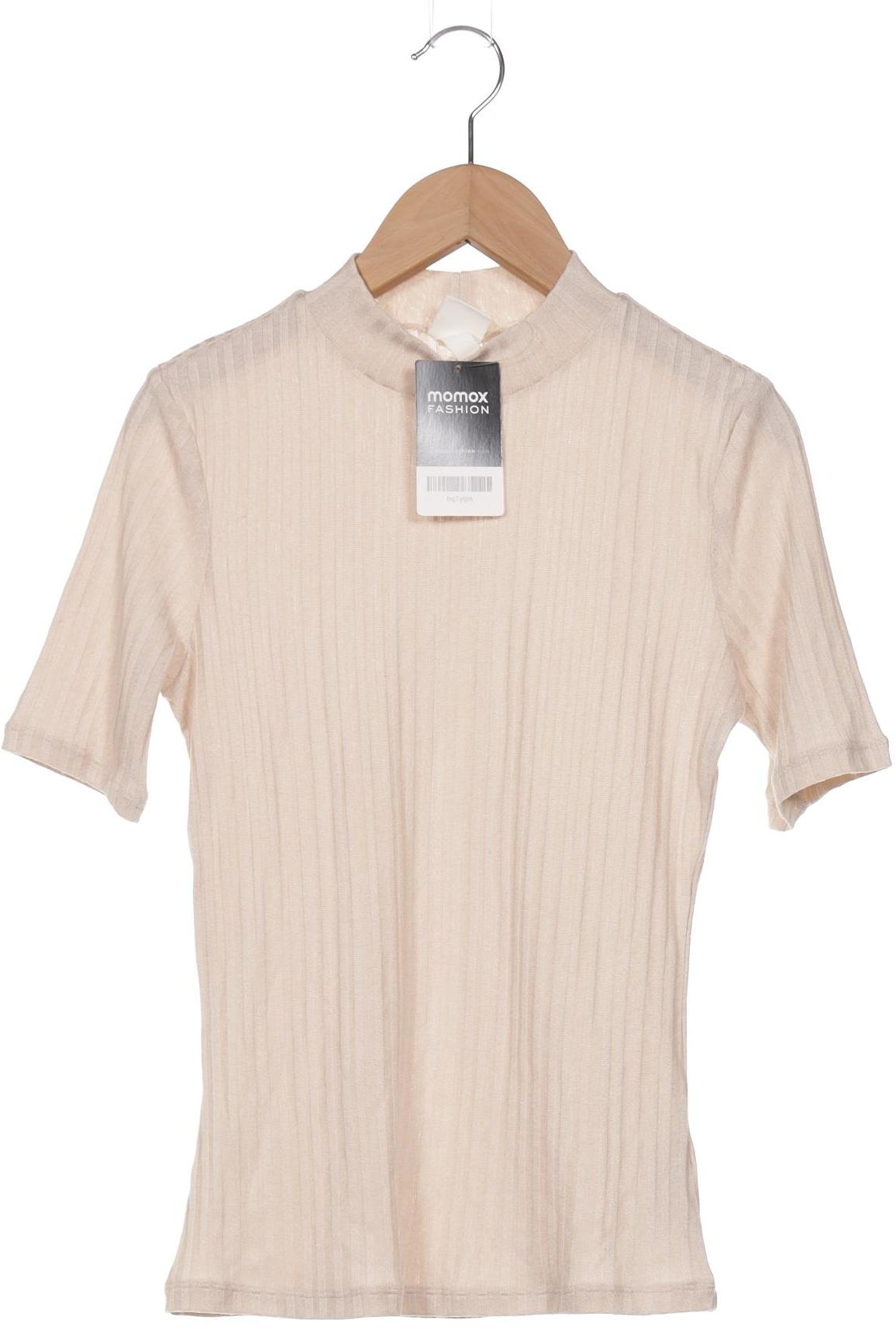 

H&M Damen T-Shirt, beige, Gr. 34