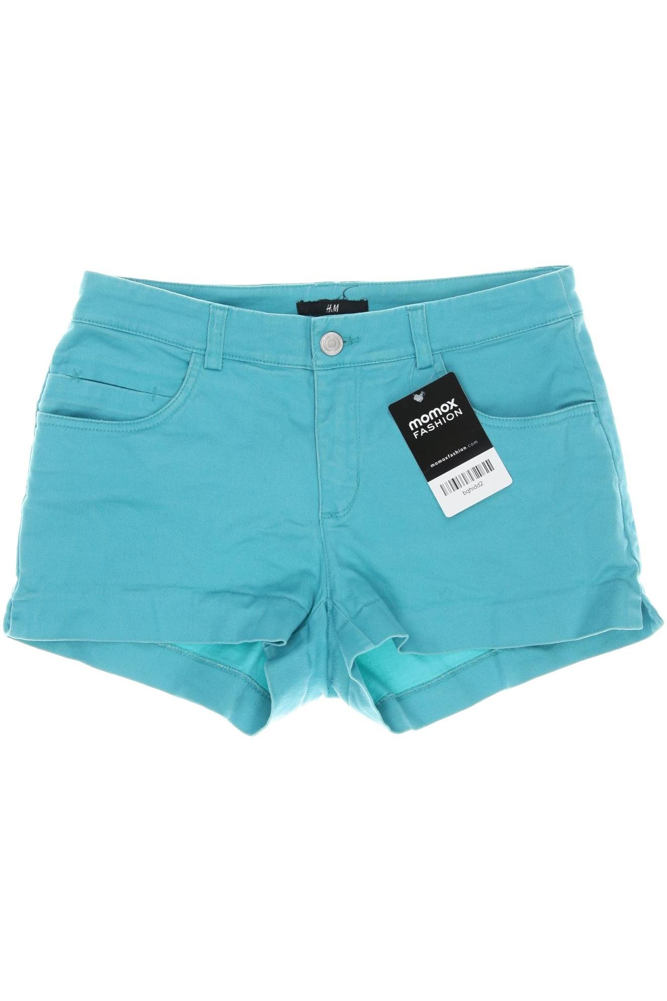 

H&M Damen Shorts, türkis, Gr. 34