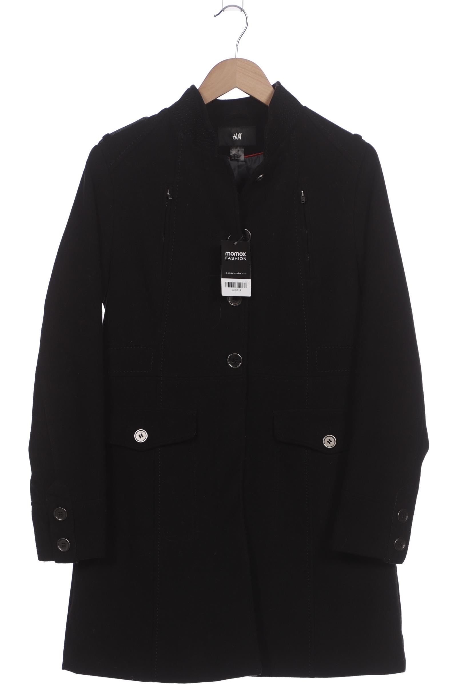 

H&M Damen Mantel, schwarz, Gr. 42