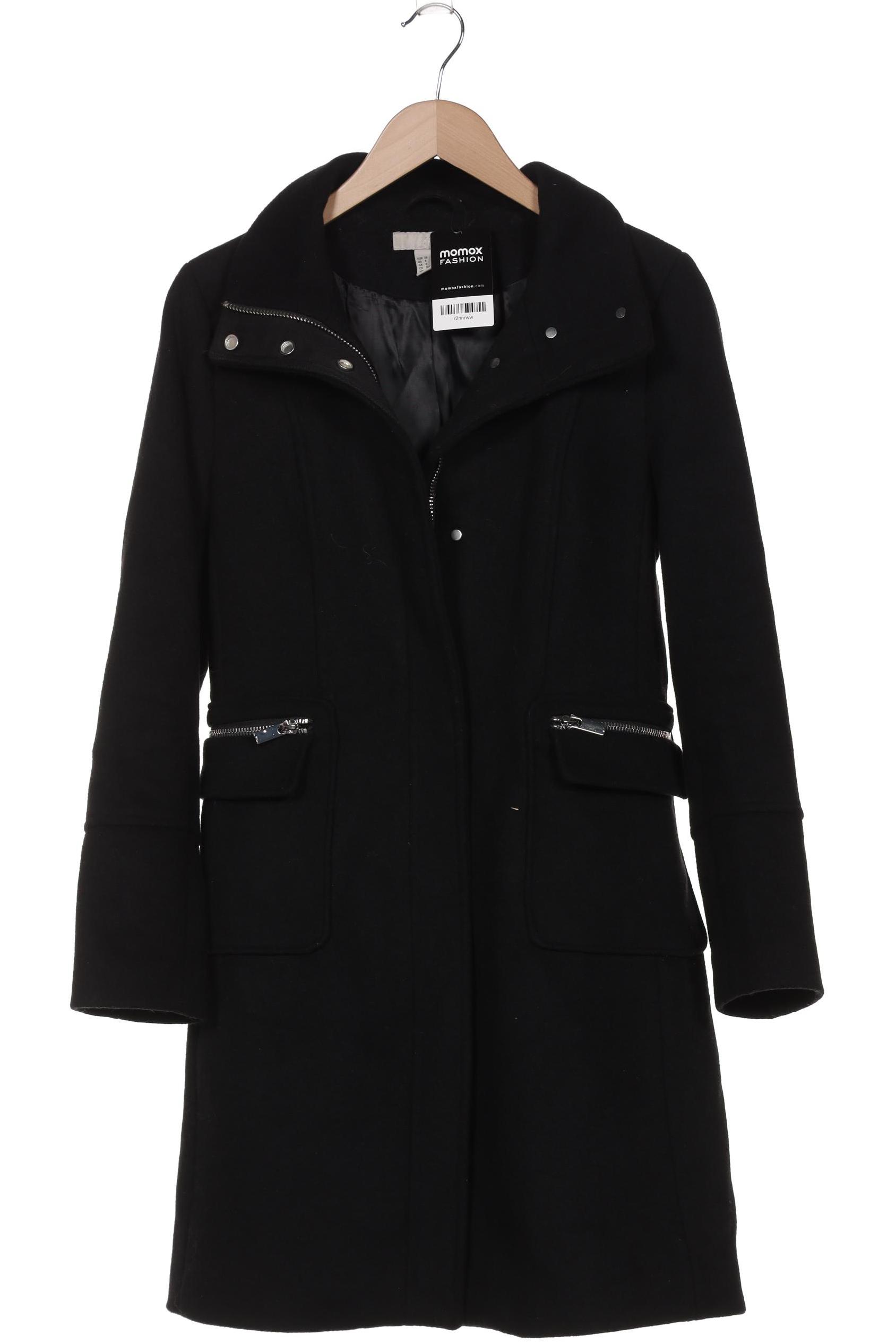 

H&M Damen Mantel, schwarz, Gr. 38