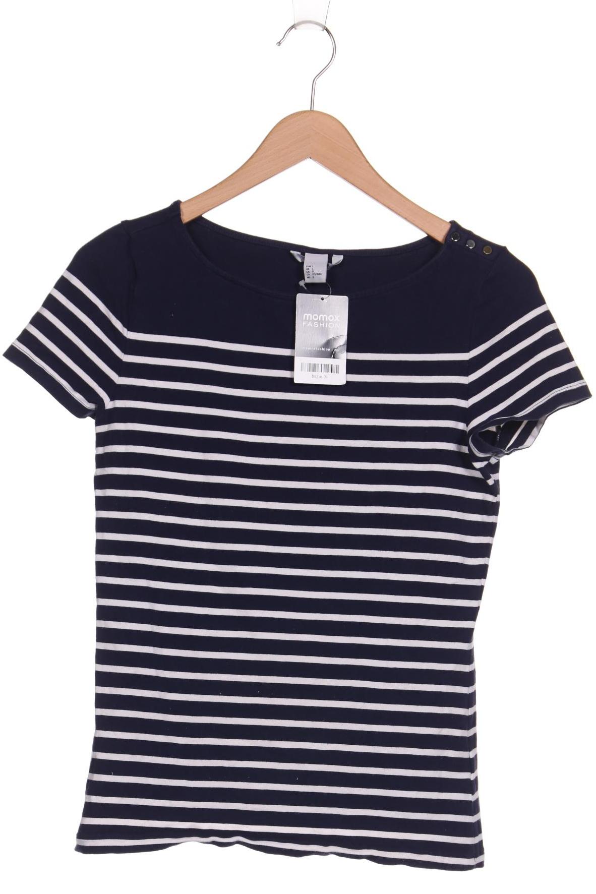 

H&M Damen T-Shirt, marineblau