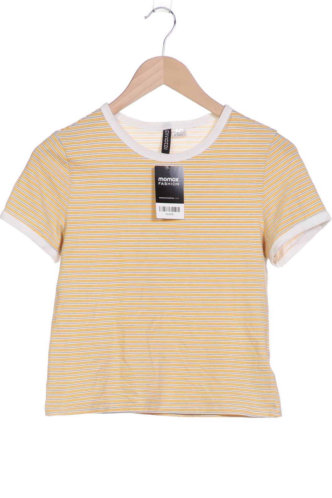 

H&M Damen T-Shirt, gelb, Gr. 38