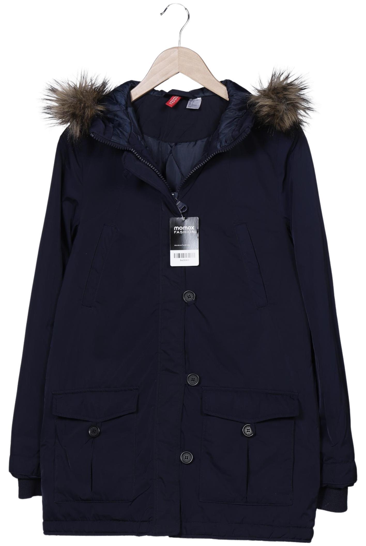 

H&M Damen Mantel, marineblau, Gr. 36