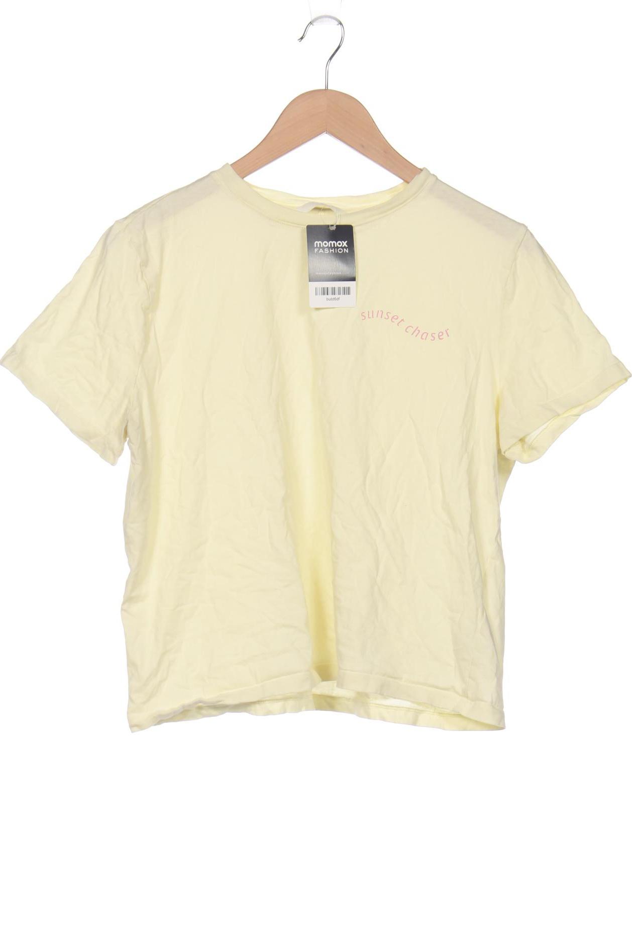 

H&M Damen T-Shirt, gelb, Gr. 42