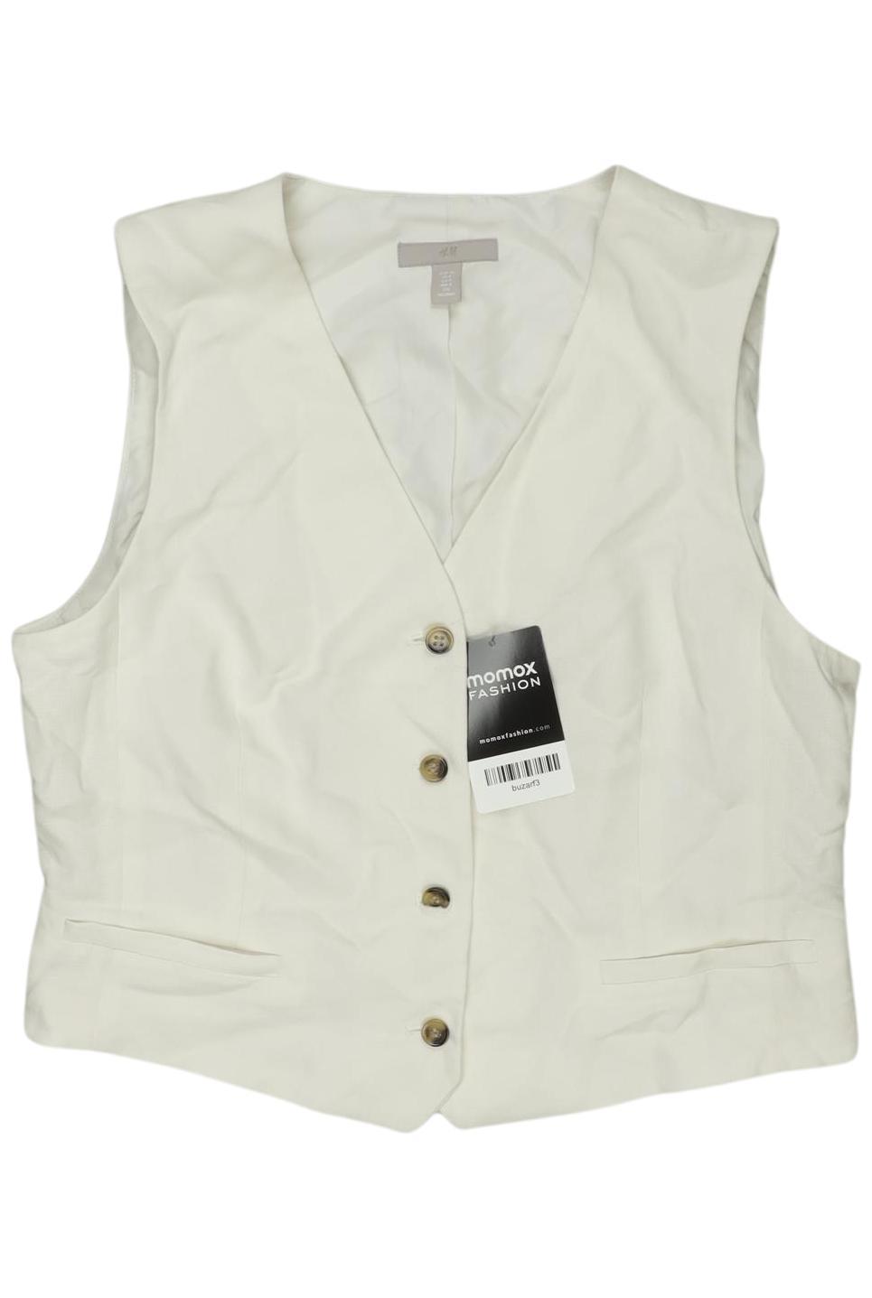

H&M Damen Weste, cremeweiß, Gr. 36