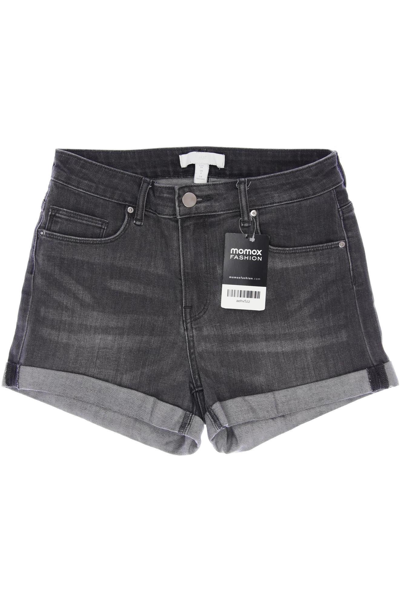 

H&M Damen Shorts, grau, Gr. 34