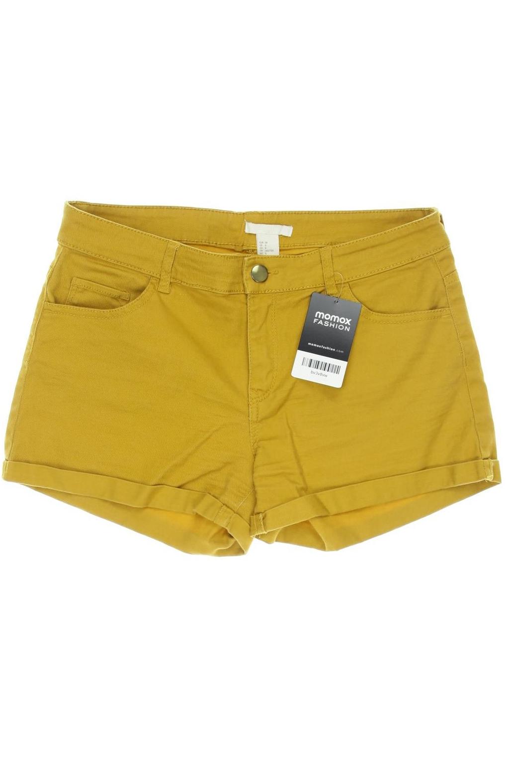 

H&M Damen Shorts, gelb, Gr. 38