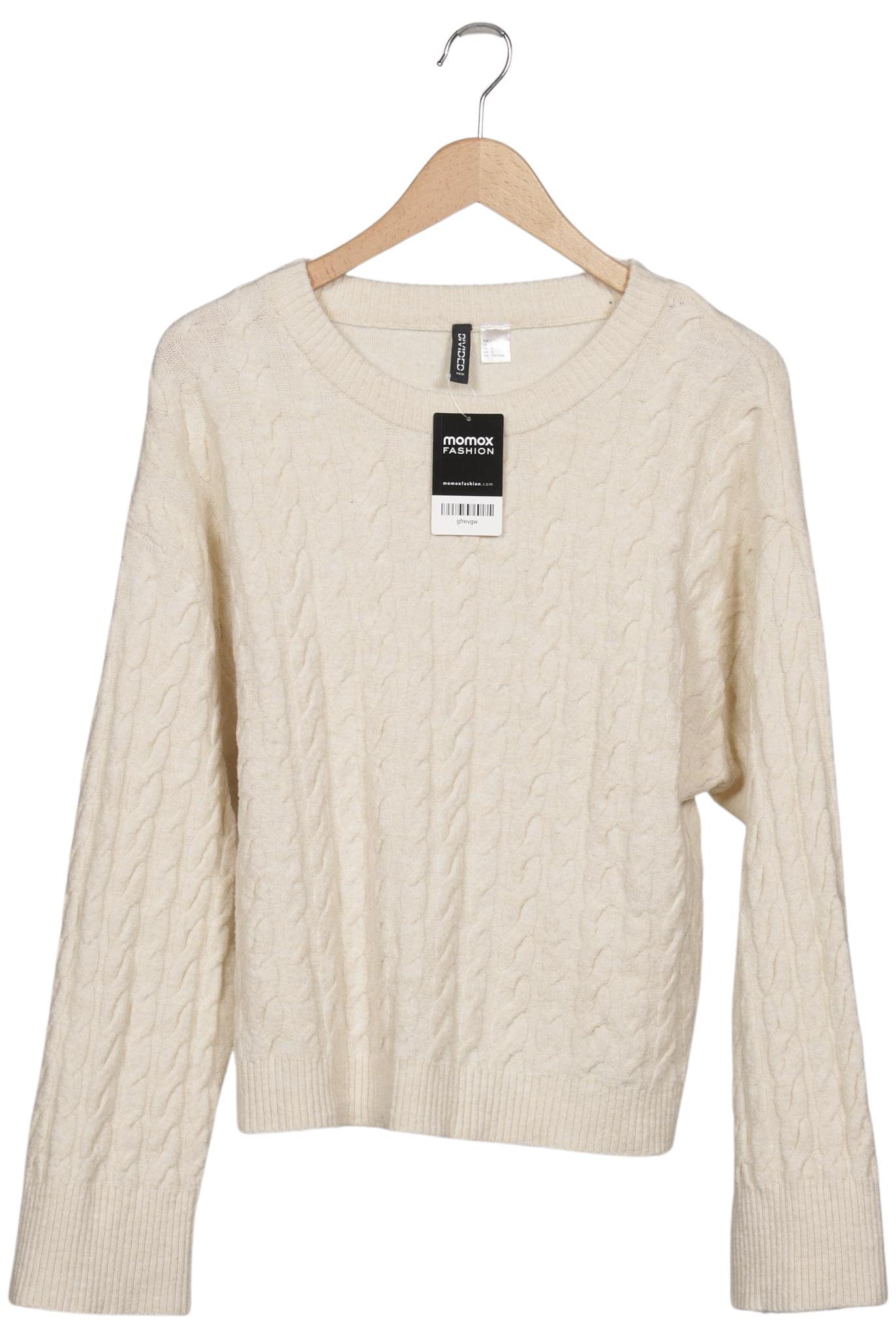 

H&M Damen Pullover, cremeweiß, Gr. 42
