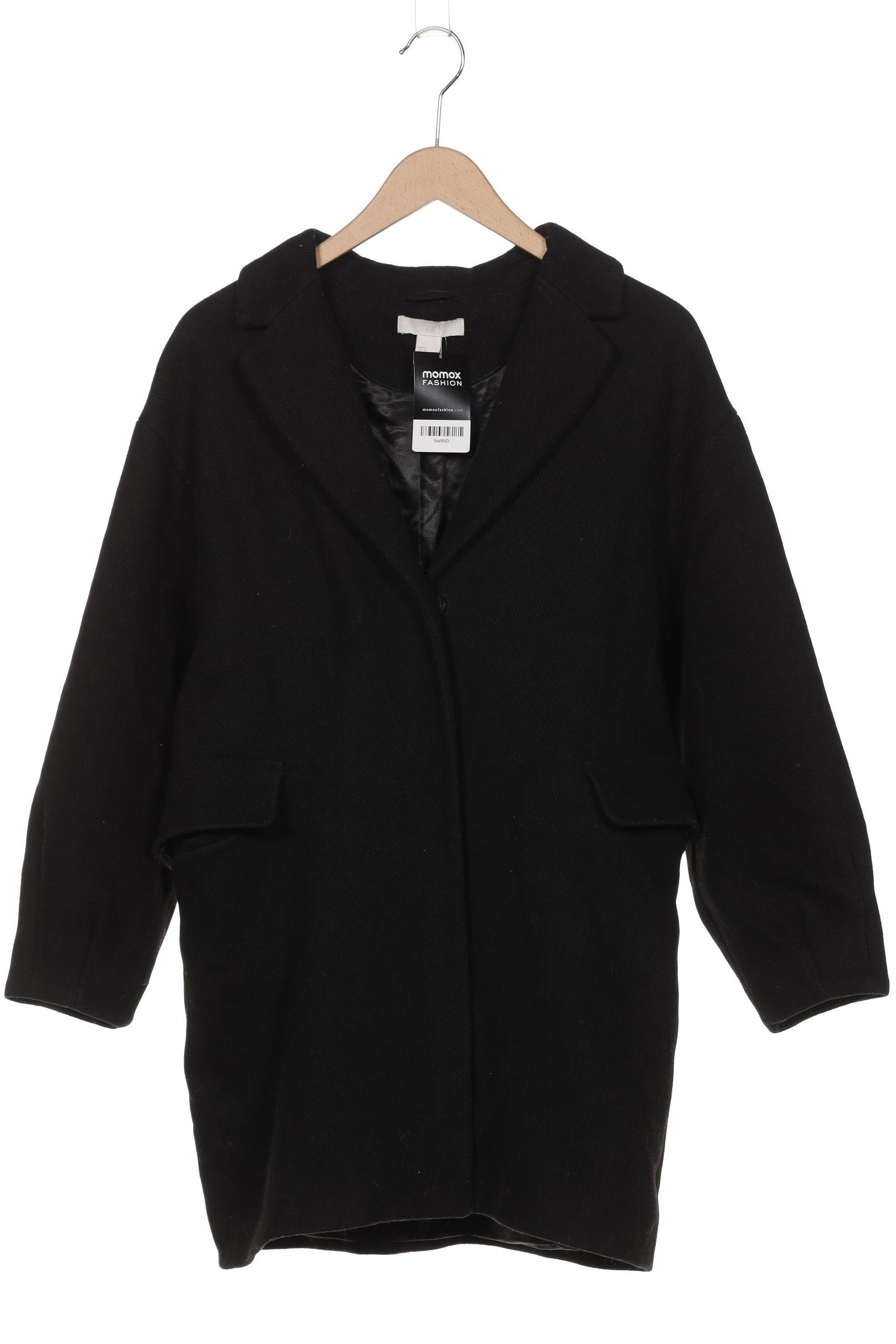 

H&M Damen Mantel, schwarz, Gr. 36