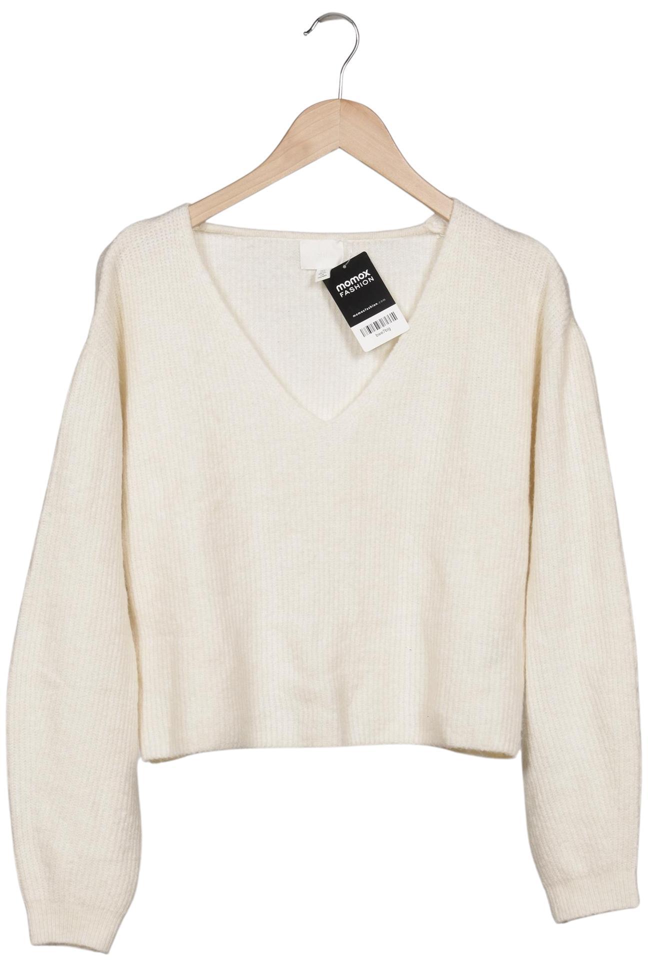 

H&M Damen Pullover, cremeweiß, Gr. 36