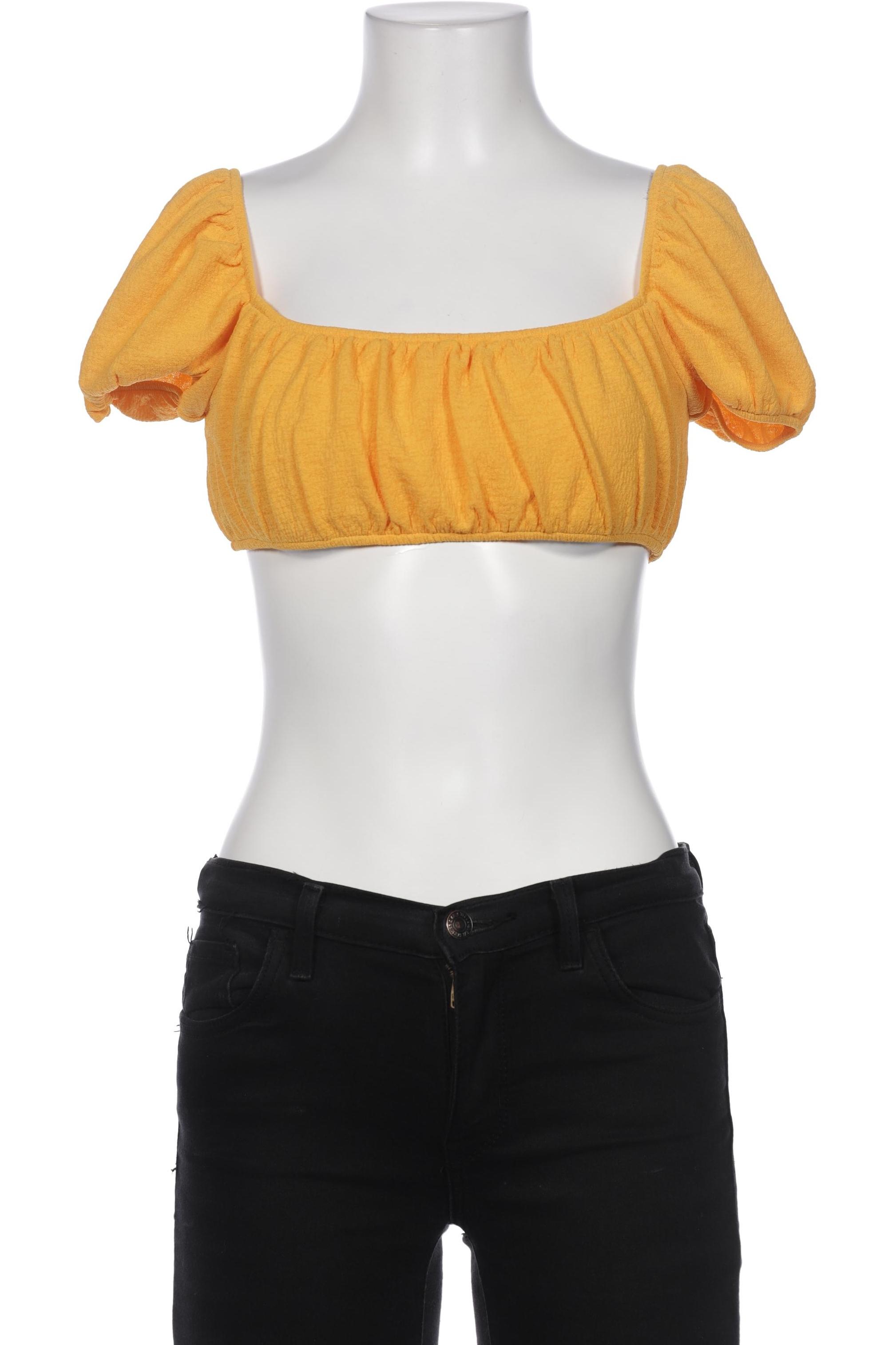 

H&M Damen T-Shirt, gelb, Gr. 38