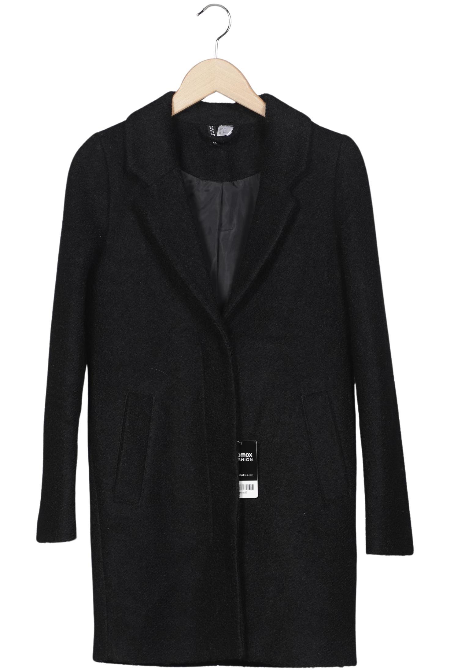 

H&M Damen Mantel, schwarz, Gr. 32