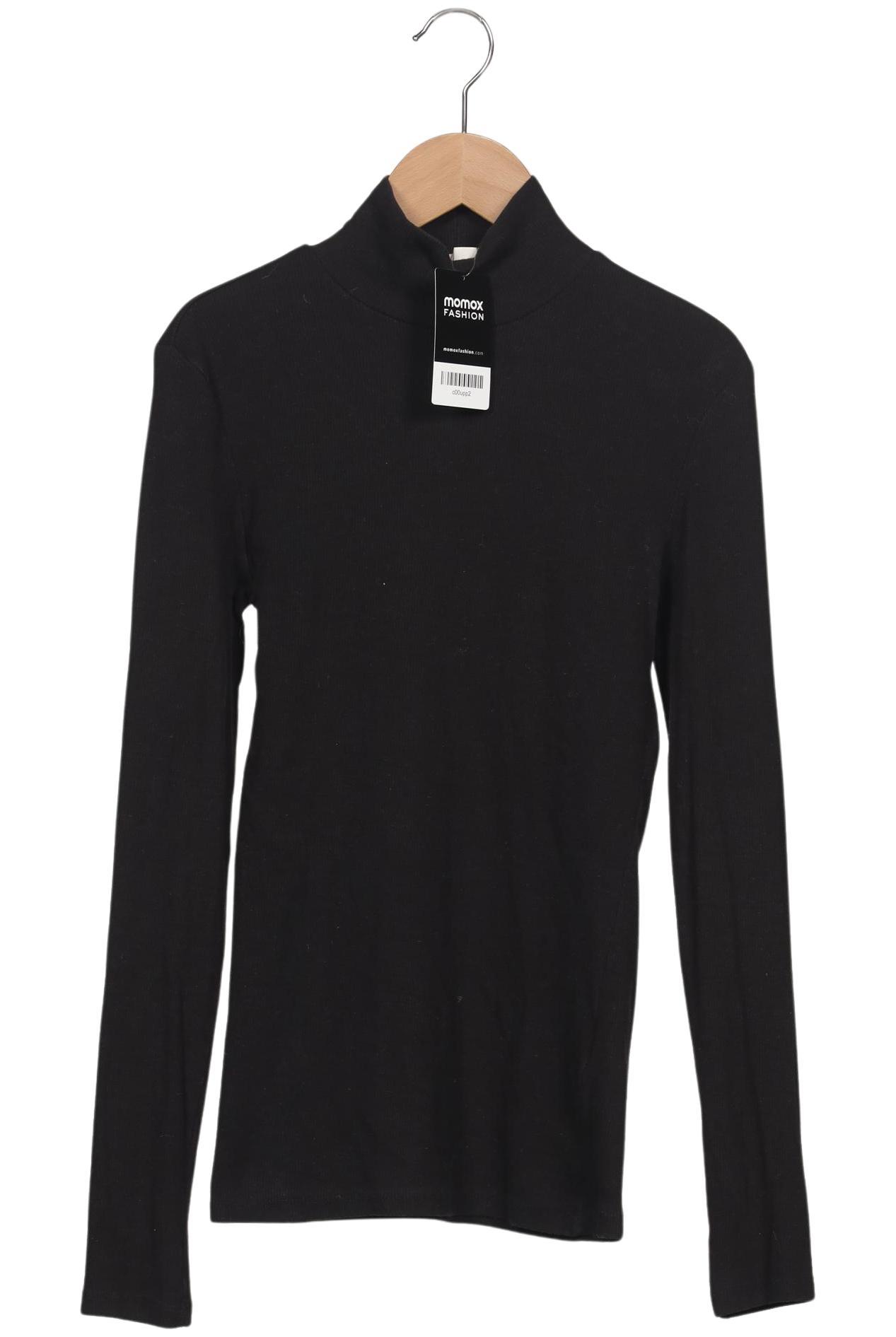 

H&M Damen Langarmshirt, schwarz, Gr. 36