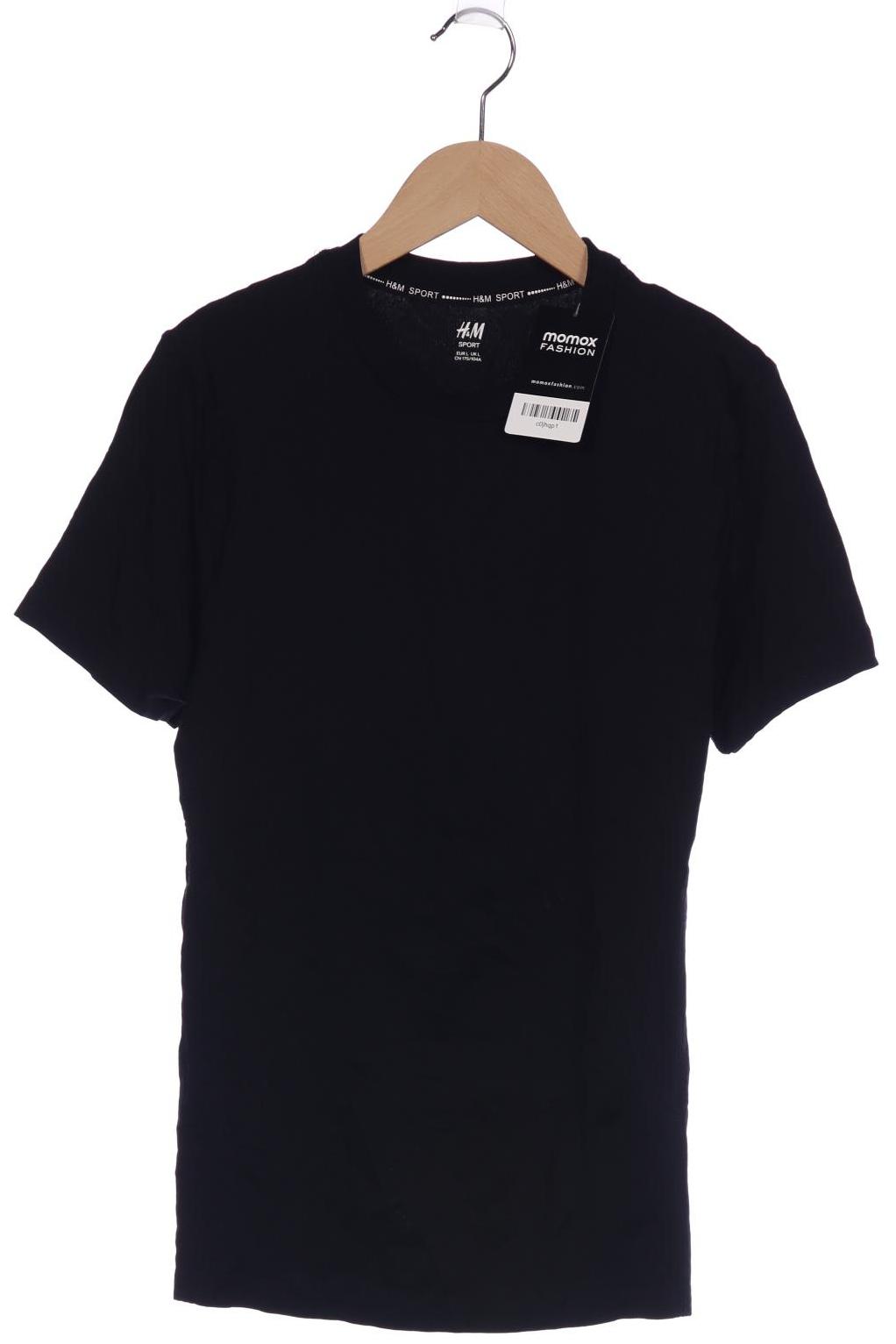 

H&M Damen T-Shirt, schwarz