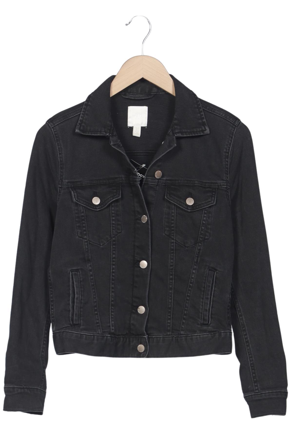 

H&M Damen Jacke, schwarz, Gr. 38