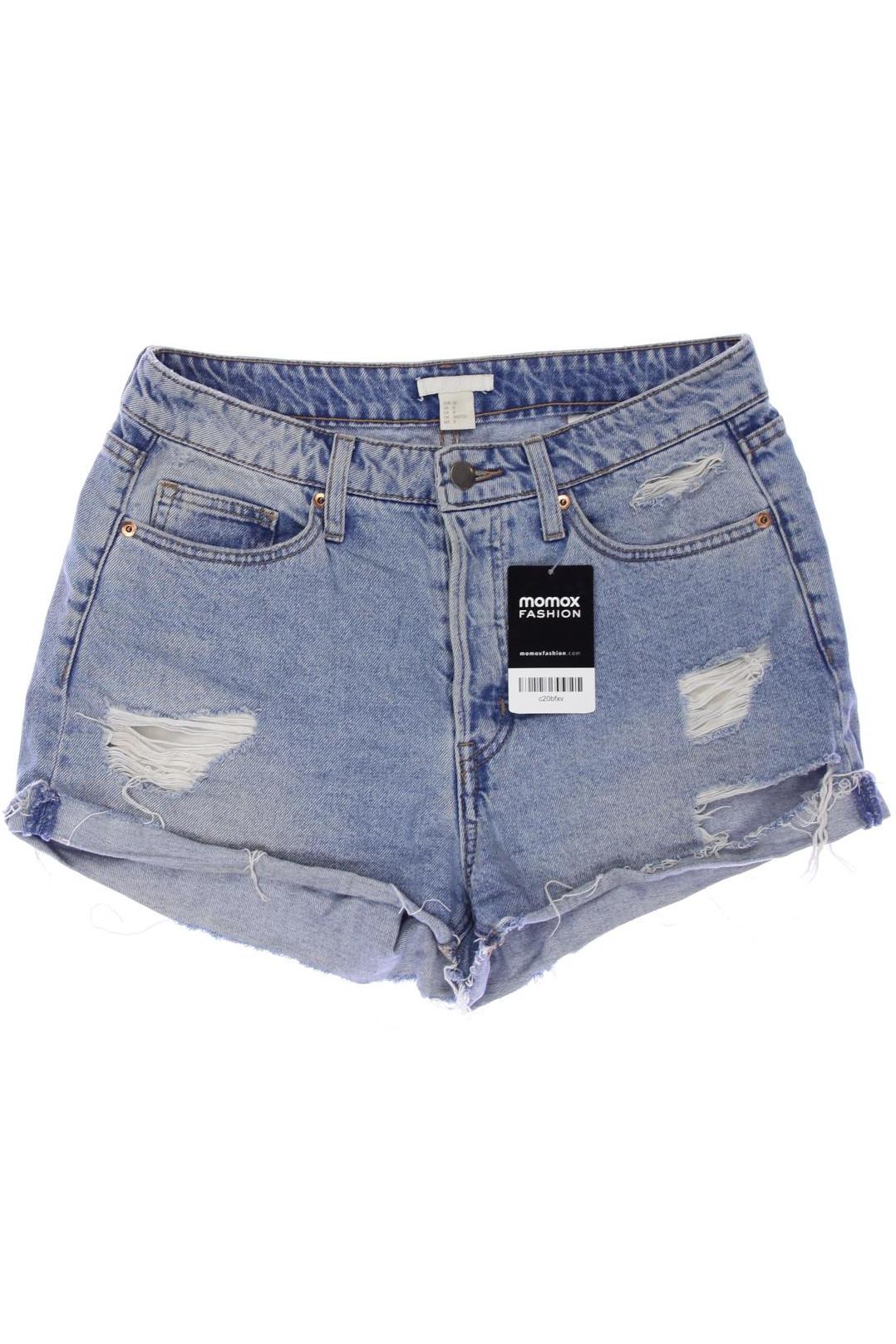 

H&M Damen Shorts, hellblau, Gr. 38