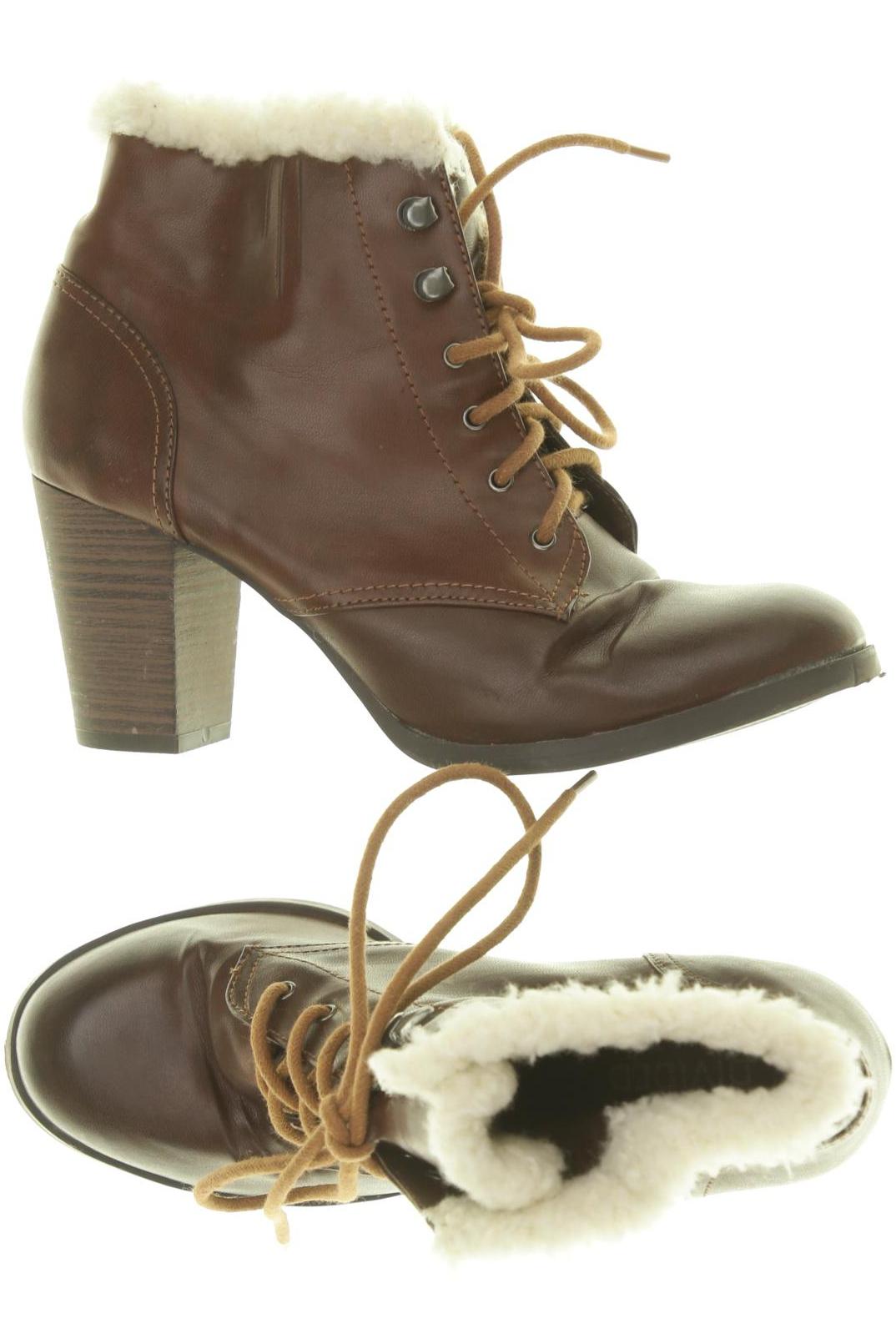 

H&M Damen Stiefelette, braun, Gr. 37