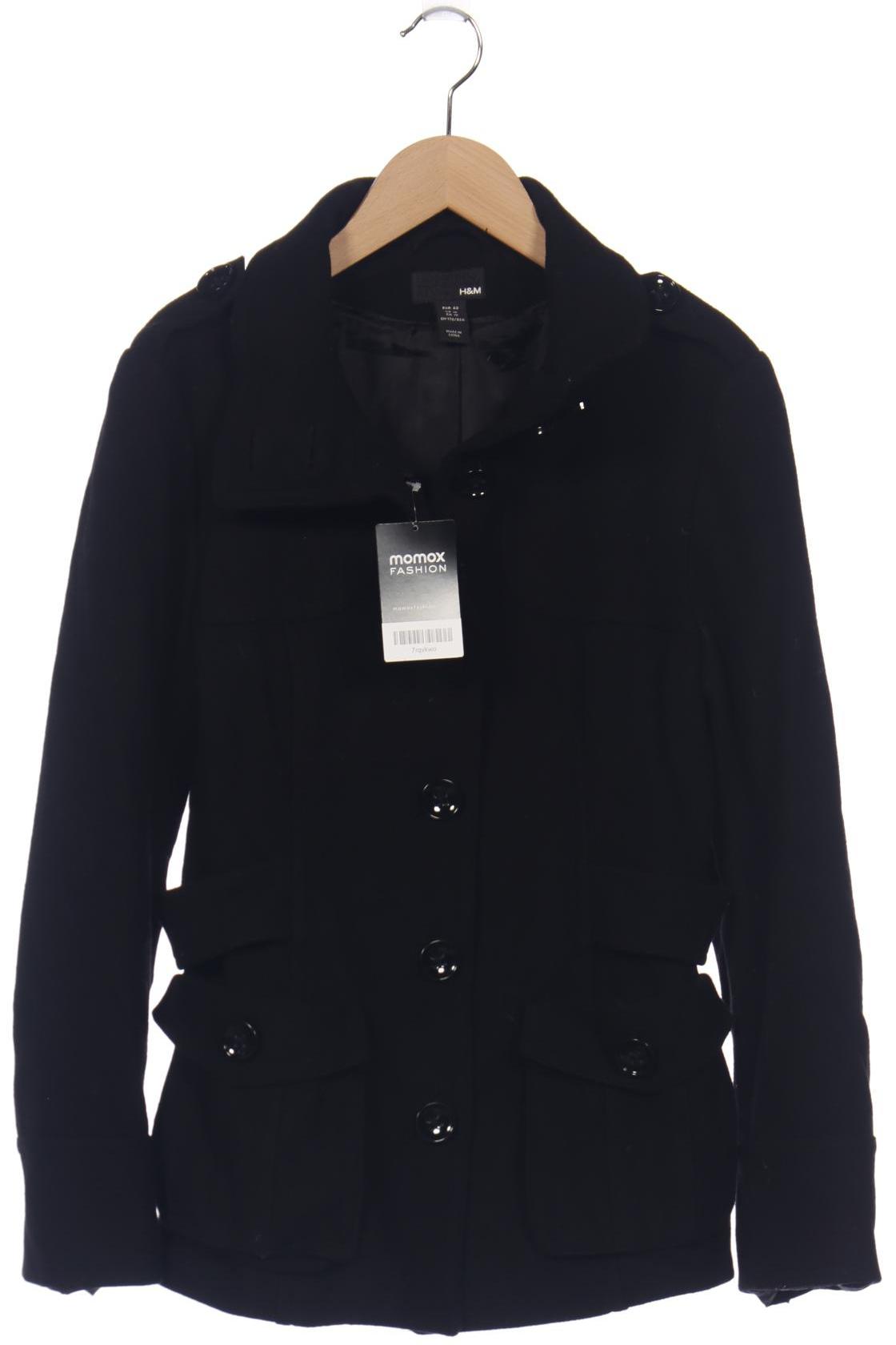 

H&M Damen Jacke, schwarz, Gr. 40