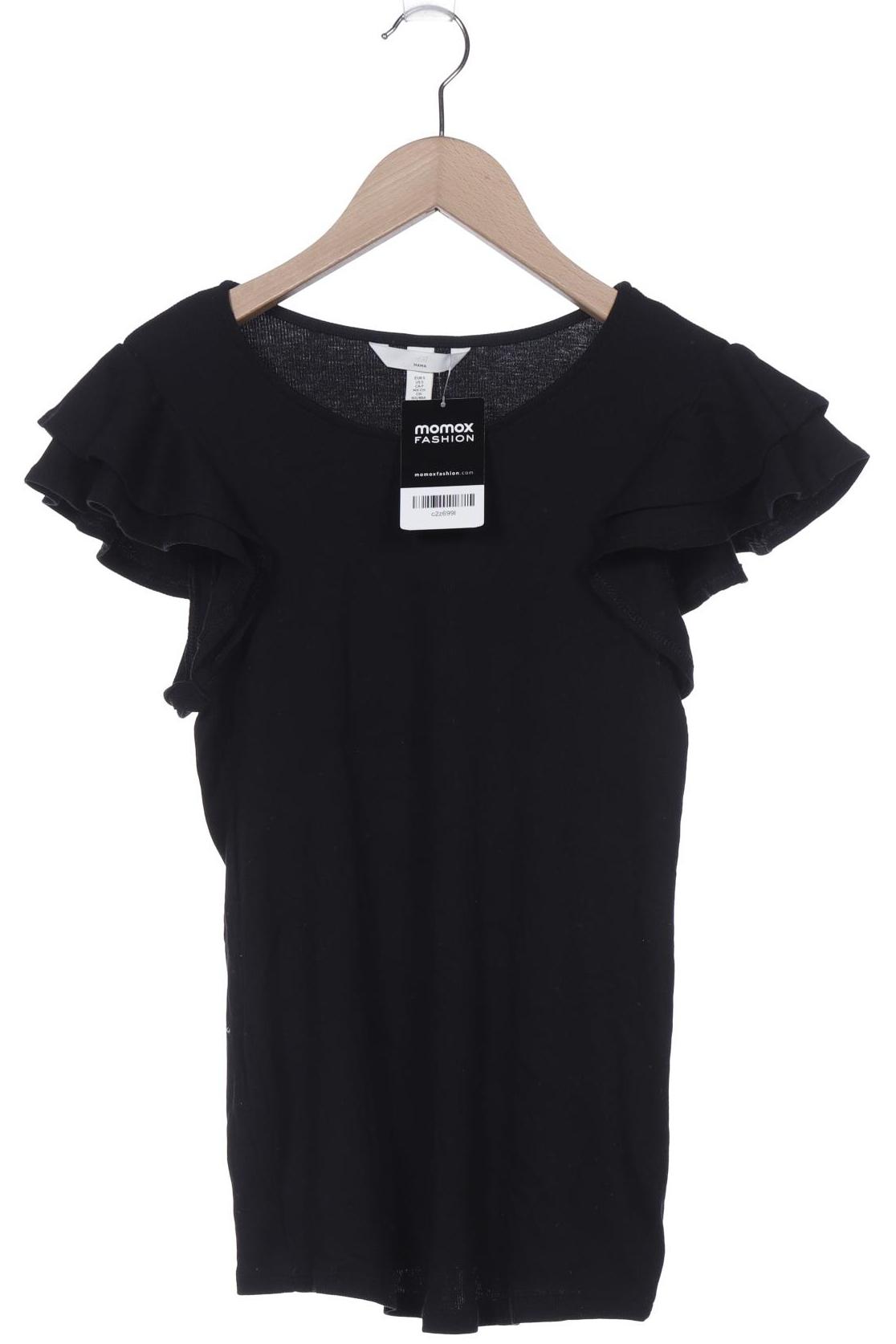 

H&M Damen T-Shirt, schwarz, Gr. 36