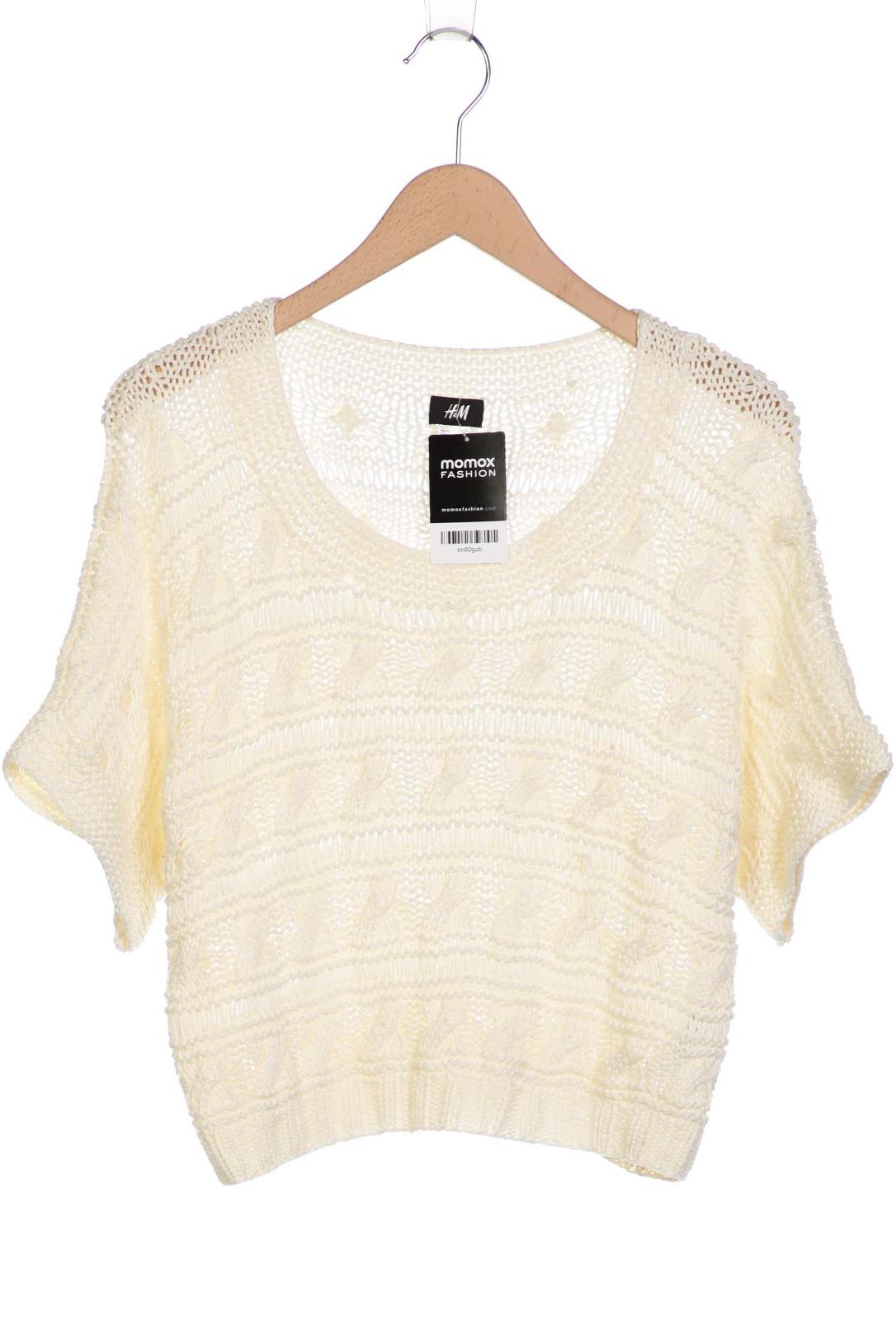 

H&M Damen Pullover, weiß, Gr. 36