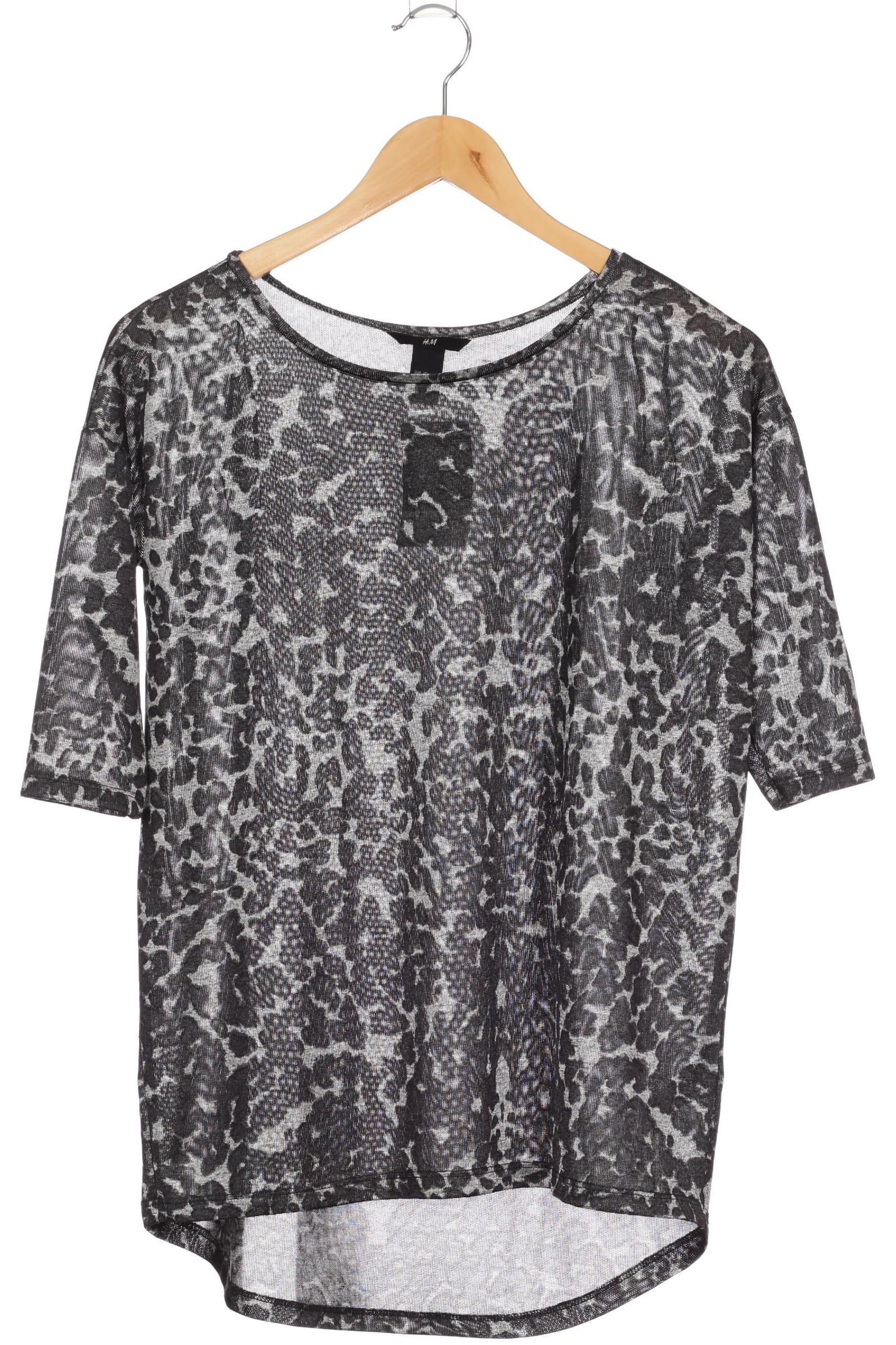

H&M Damen T-Shirt, grau, Gr. 34