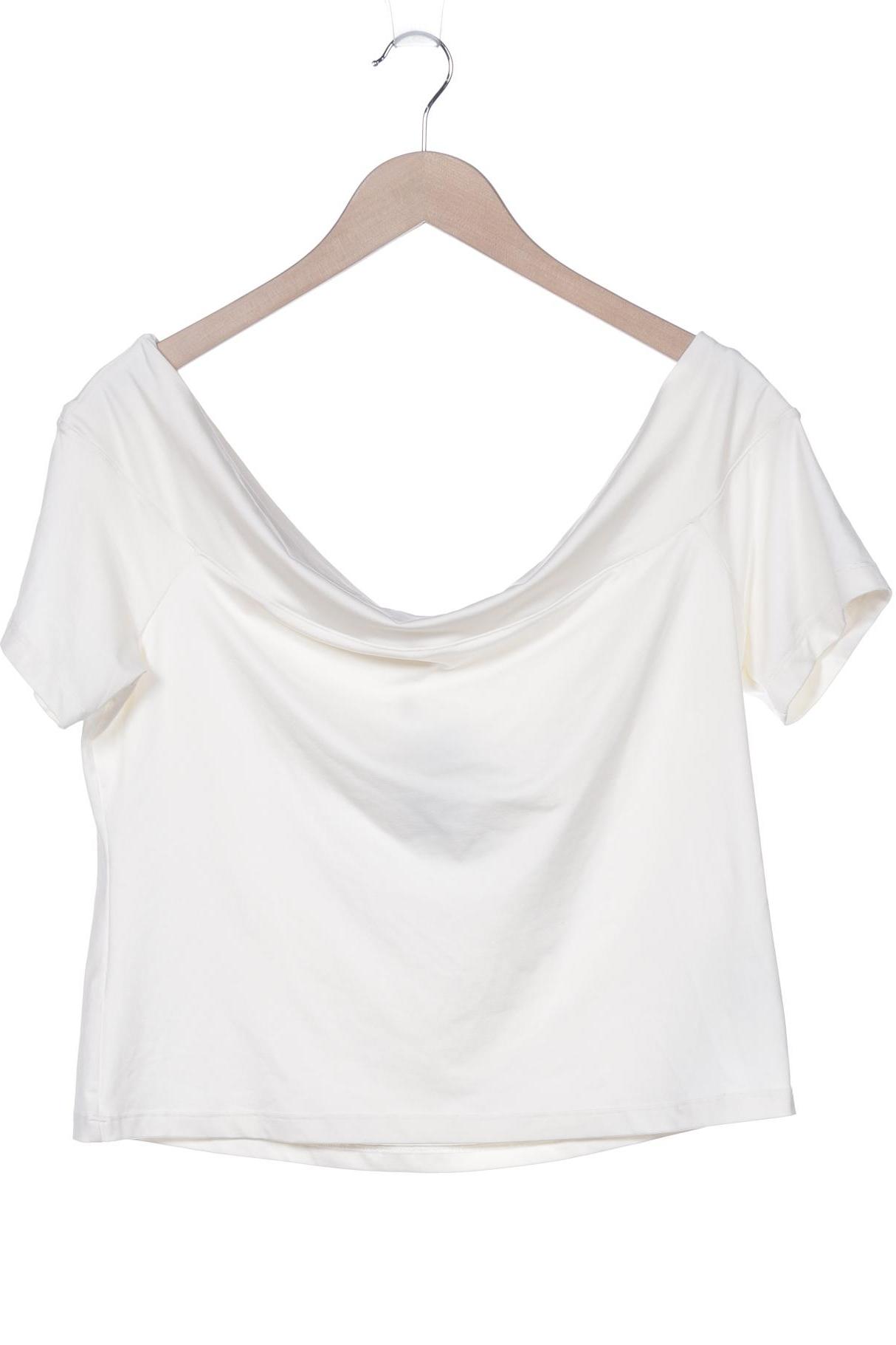 

H&M Damen T-Shirt, cremeweiß, Gr. 44