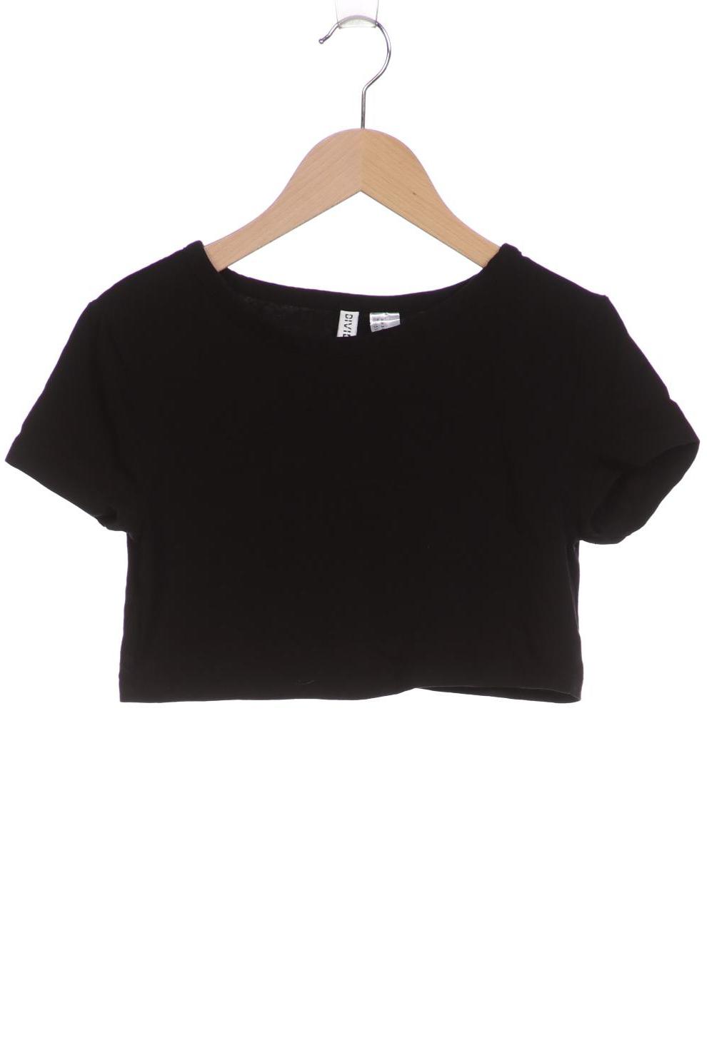 

H&M Damen T-Shirt, schwarz, Gr. 38