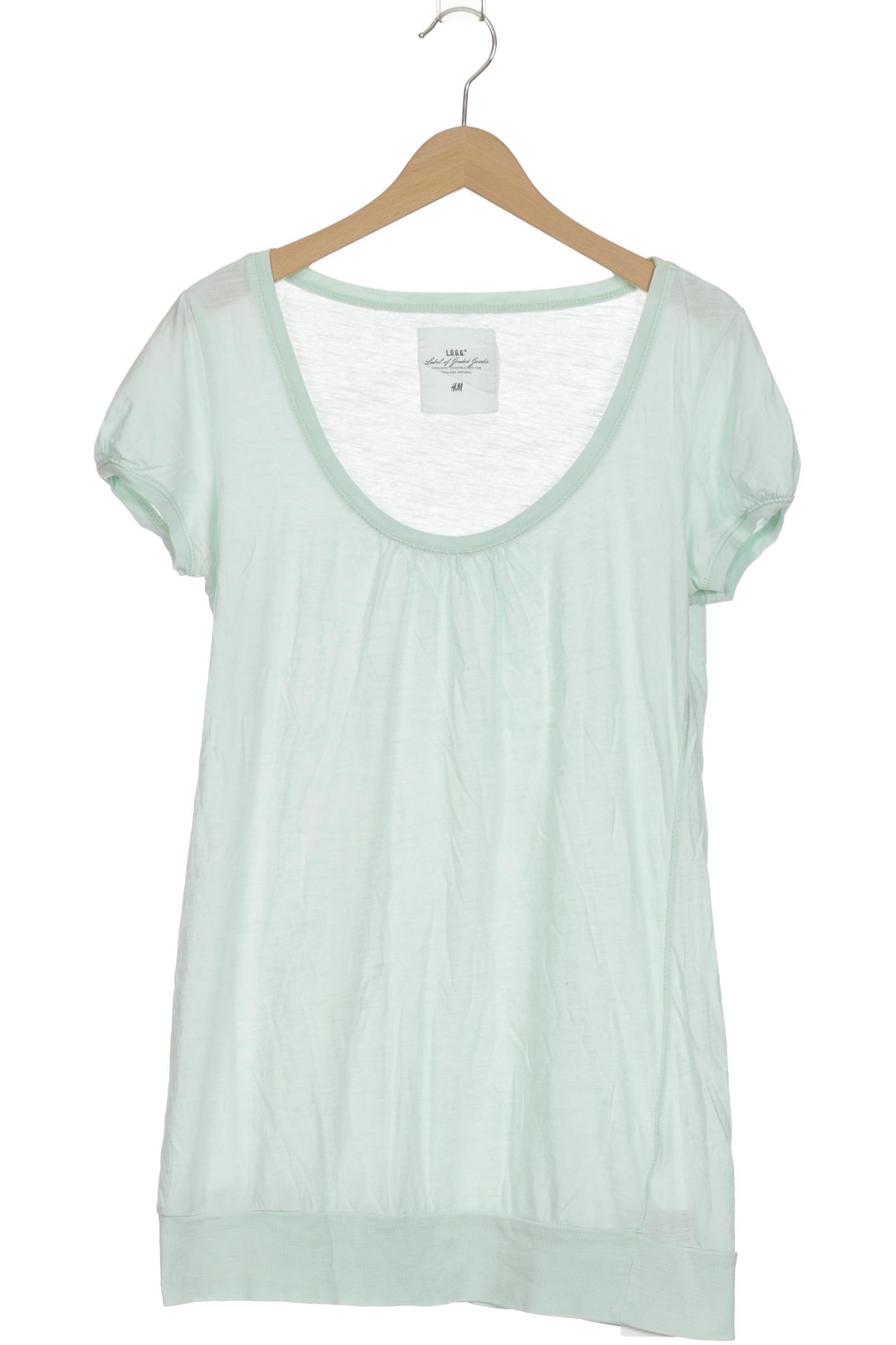 

H&M Damen T-Shirt, türkis, Gr. 36