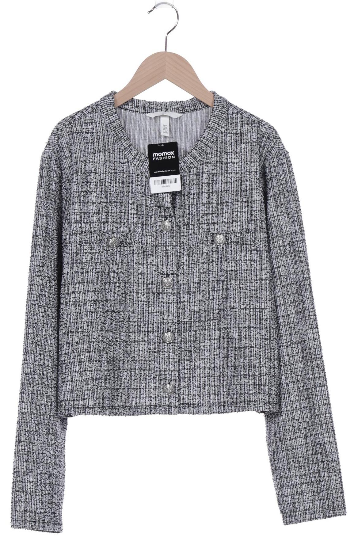 

H&M Damen Strickjacke, grau, Gr. 44