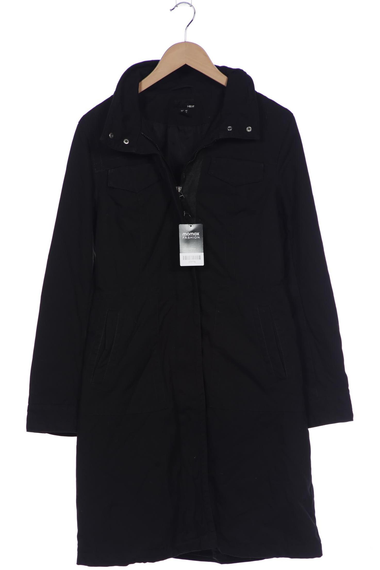 

H&M Damen Mantel, schwarz, Gr. 40