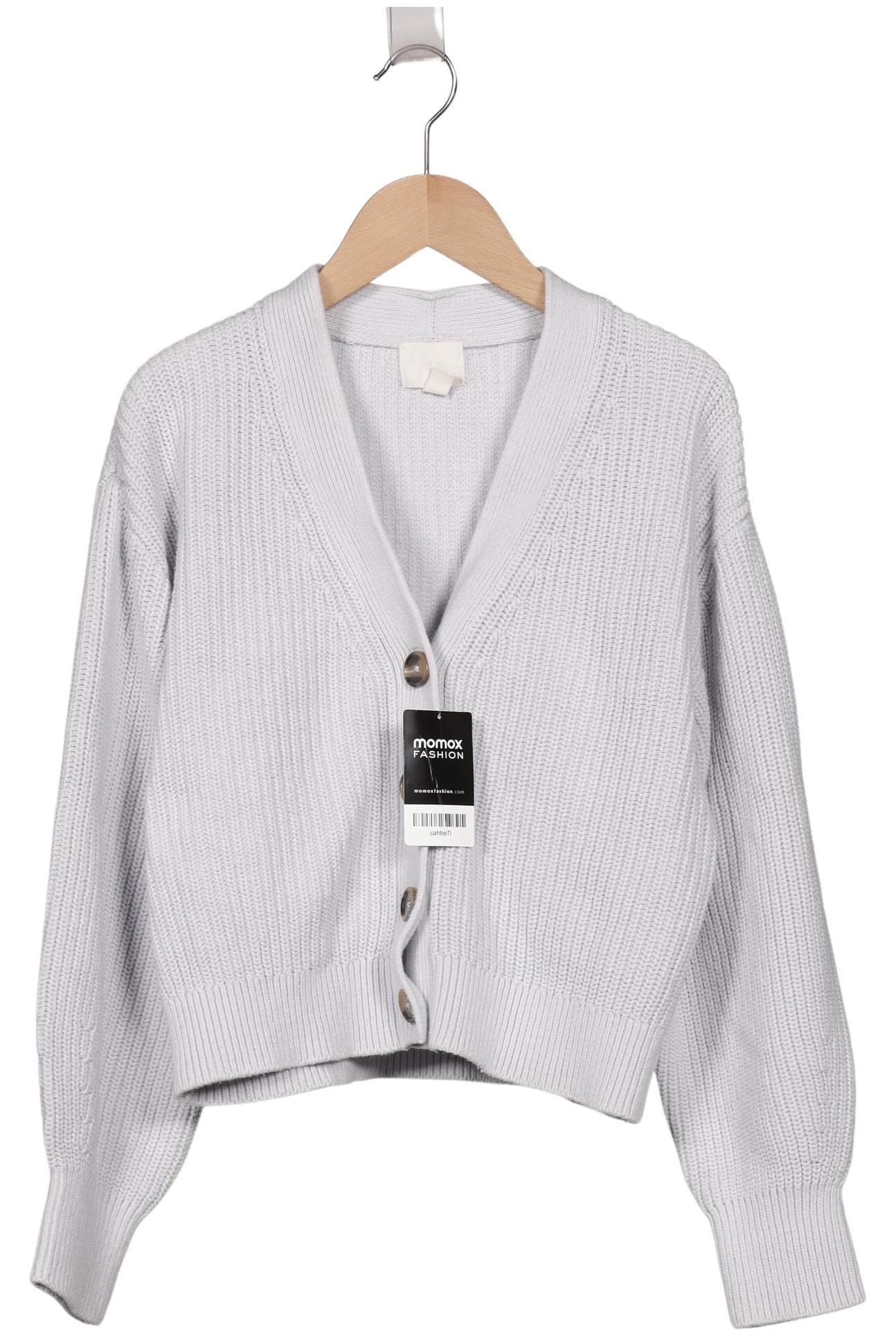 

H&M Damen Strickjacke, grau, Gr. 34