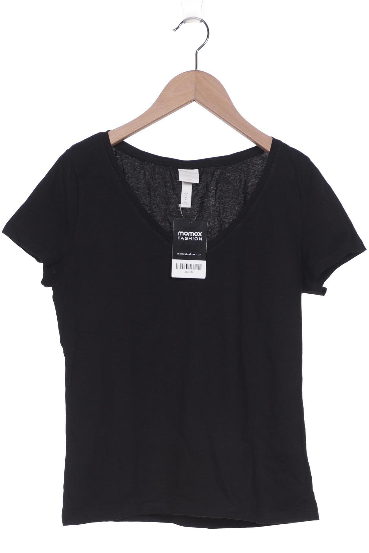 

H&M Damen T-Shirt, schwarz, Gr. 38