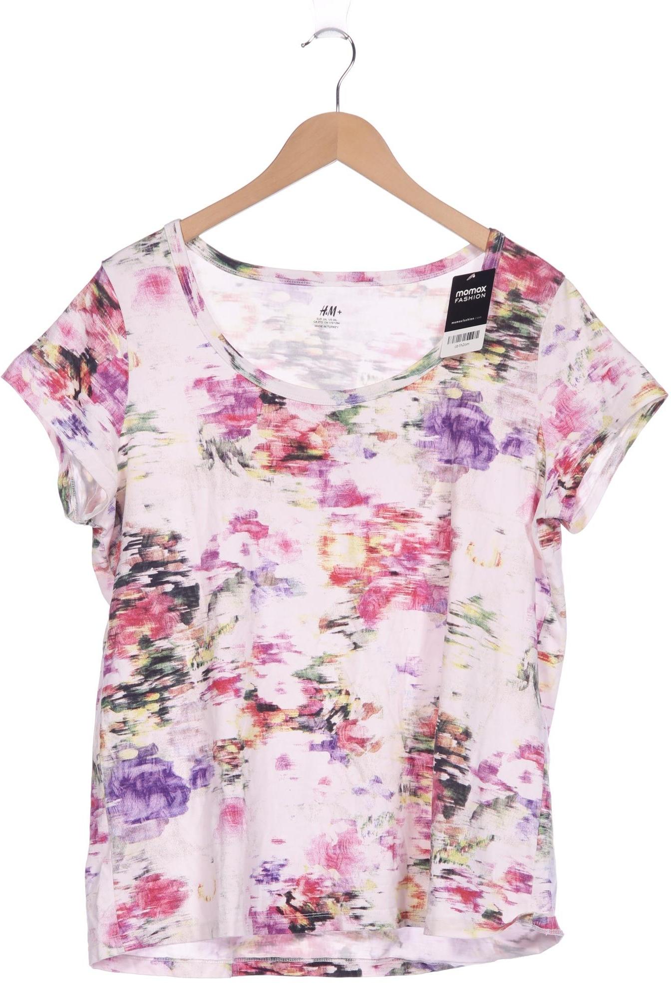 

H&M Damen T-Shirt, mehrfarbig, Gr. 46