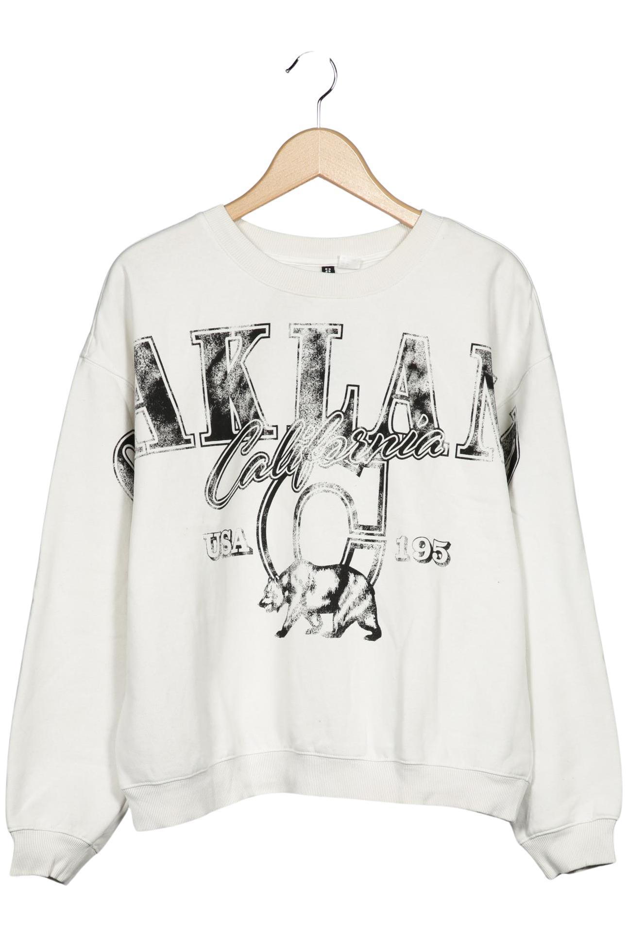 

H&M Damen Sweatshirt, weiß, Gr. 38