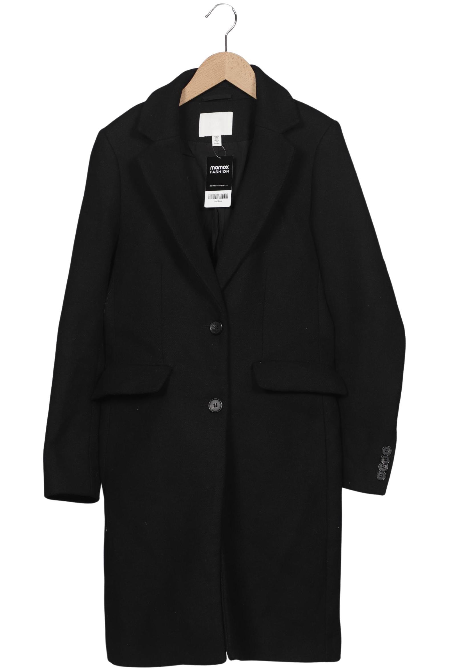 

H&M Damen Mantel, schwarz, Gr. 38