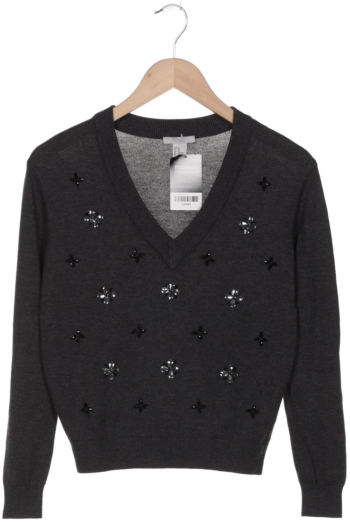 

H&M Damen Pullover, grau, Gr. 34
